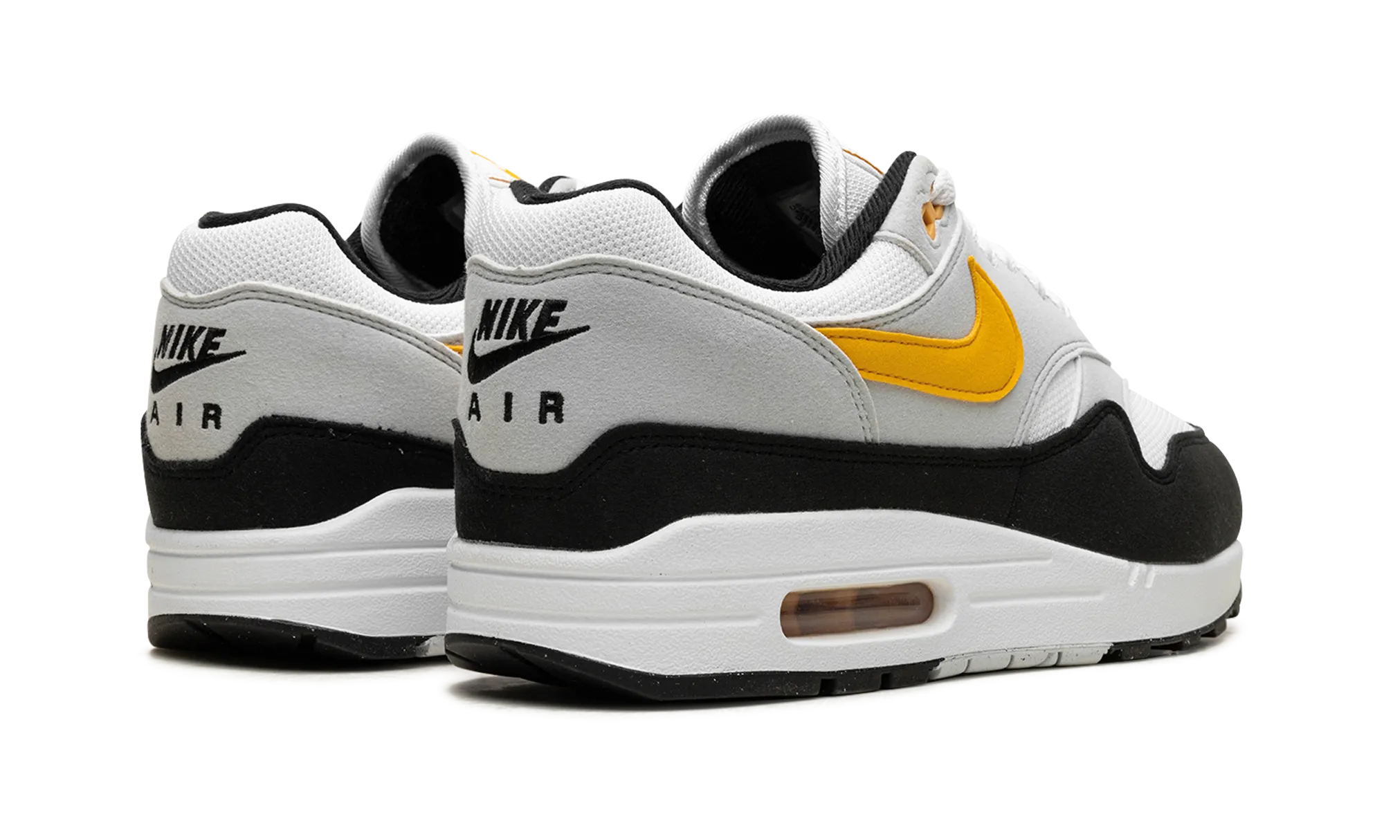 foot - cushioning running shoes Air Max 1 "White / University Gold / Black"