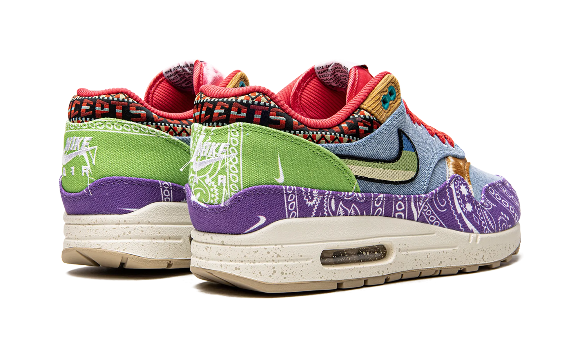 running in color runs shoes Party Shoes Air Max 1 SP "Concepts - Special Box"