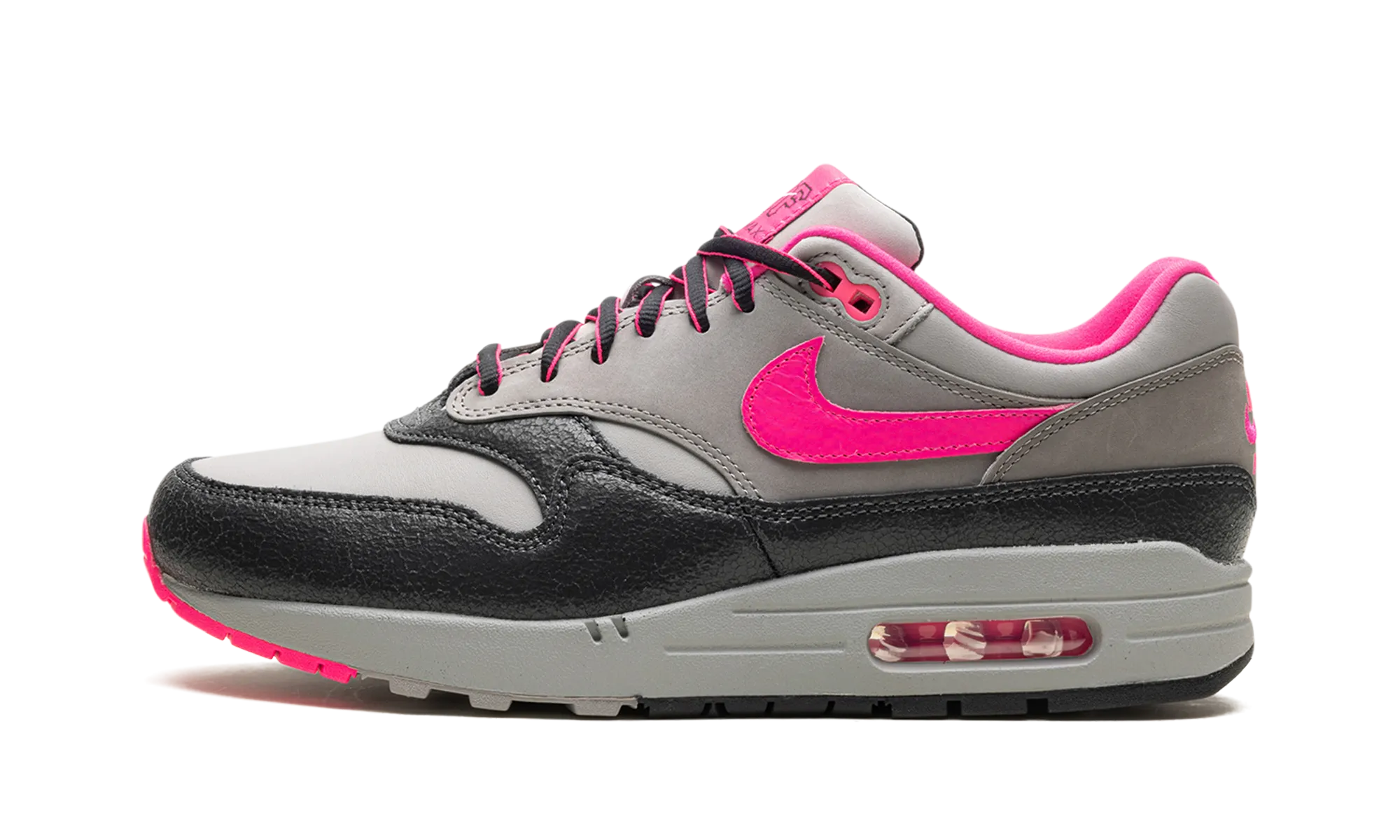 mesh - upper - material shoes rainy day running shoe state Air Max 1 SP "HUF - Pink Pow"