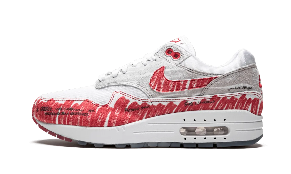 running in a ski lift area shoes Air Max 1 Tinker "Sketch to Shelf"