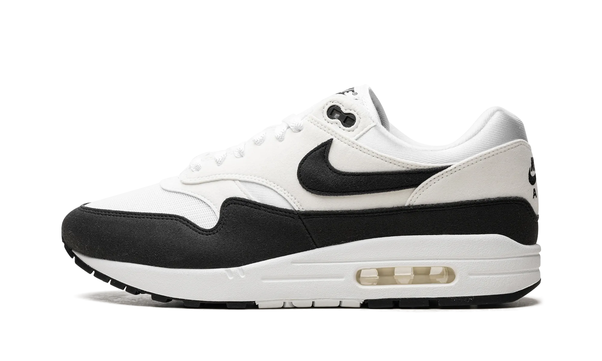 AIR MAX 1 WMNS "White Black" cushioned flexible shoes Dirt - road running