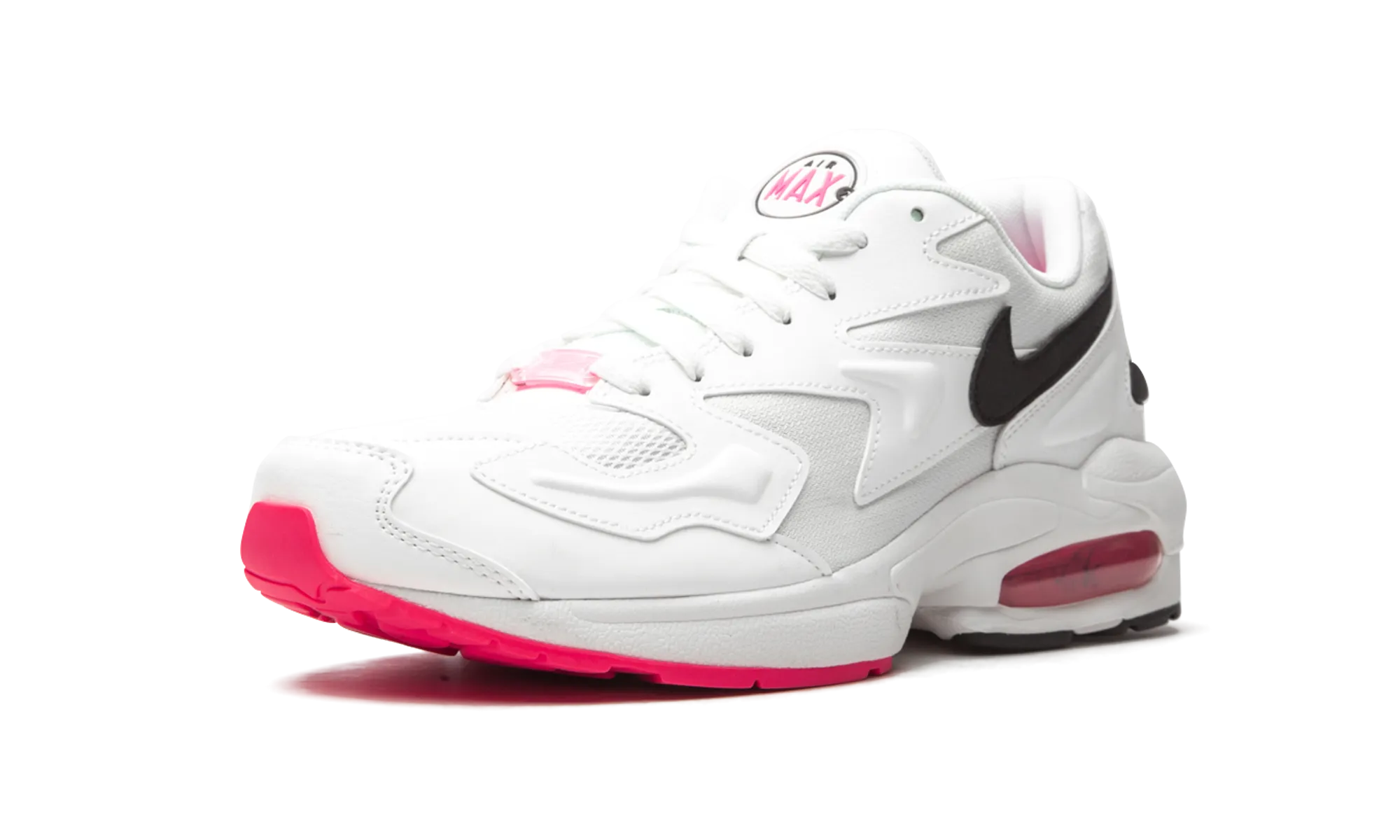 Air Max 2 Light "White / Black / Hyper Pink" EVA foam Durable Design