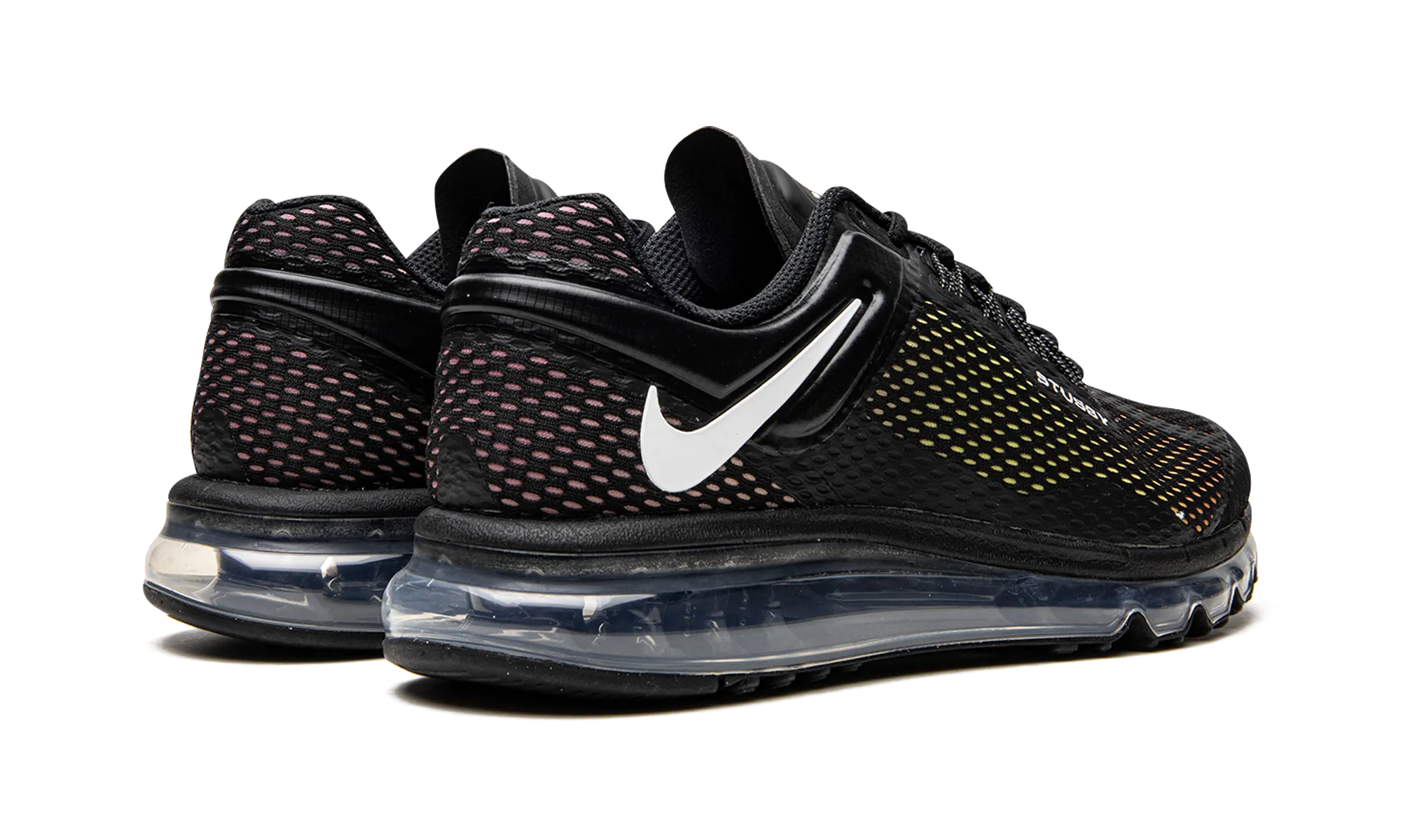 Air Max 2013 "Stussy - Black" Activity tracking patterned running shoes