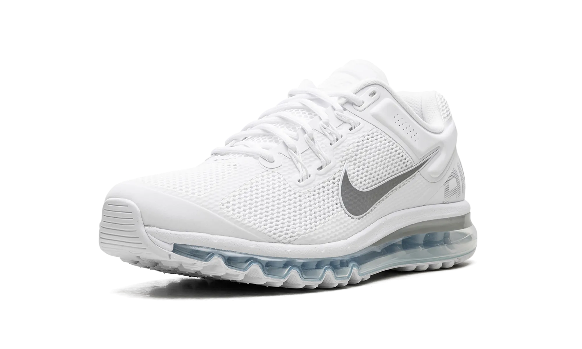 Air Max 2013 "White / Silver" horror - themed running gear running in international tracks shoes