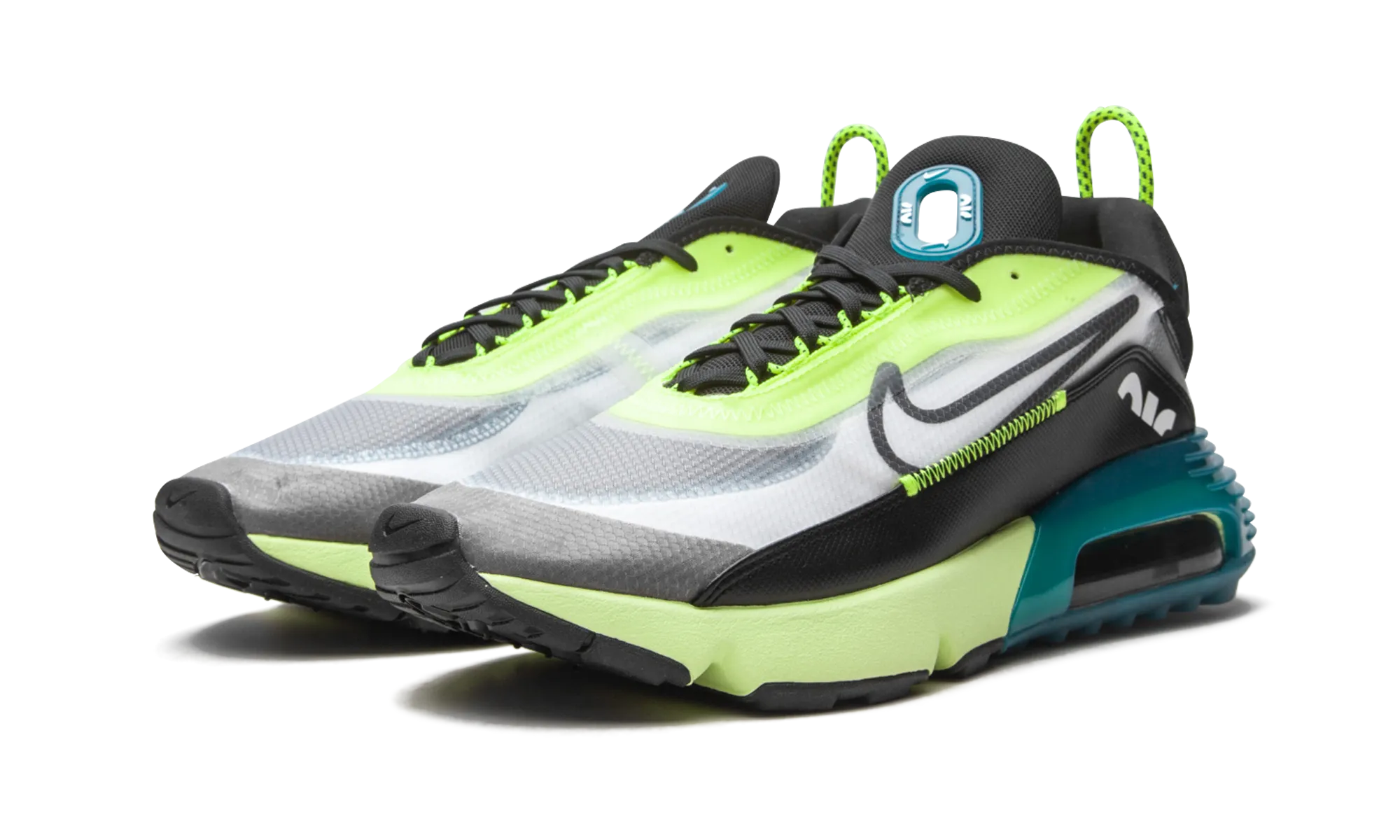 Air Max 2090 "Volt / Valerian Blue" evening run shoes Velcro - closure