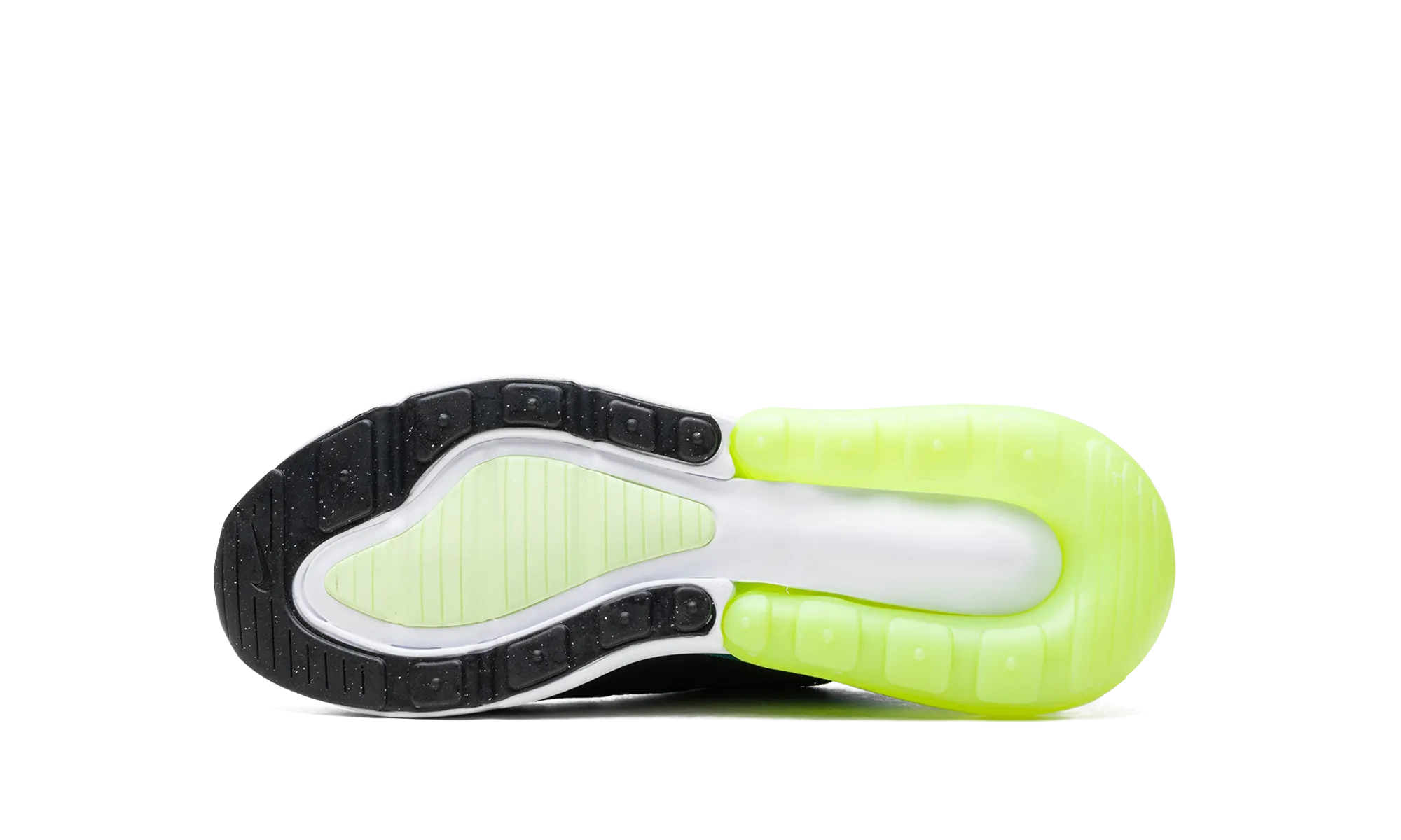 Air Max 270 GS "Black Bright Spruce Volt" suede shoes