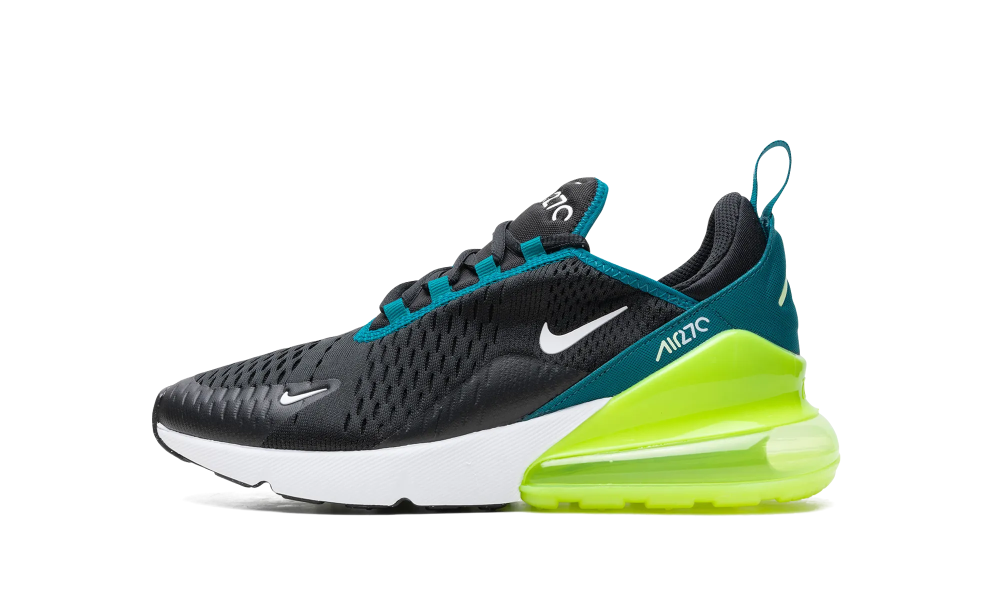 luxury - feel running with a safety light Air Max 270 GS "Black Bright Spruce Volt"