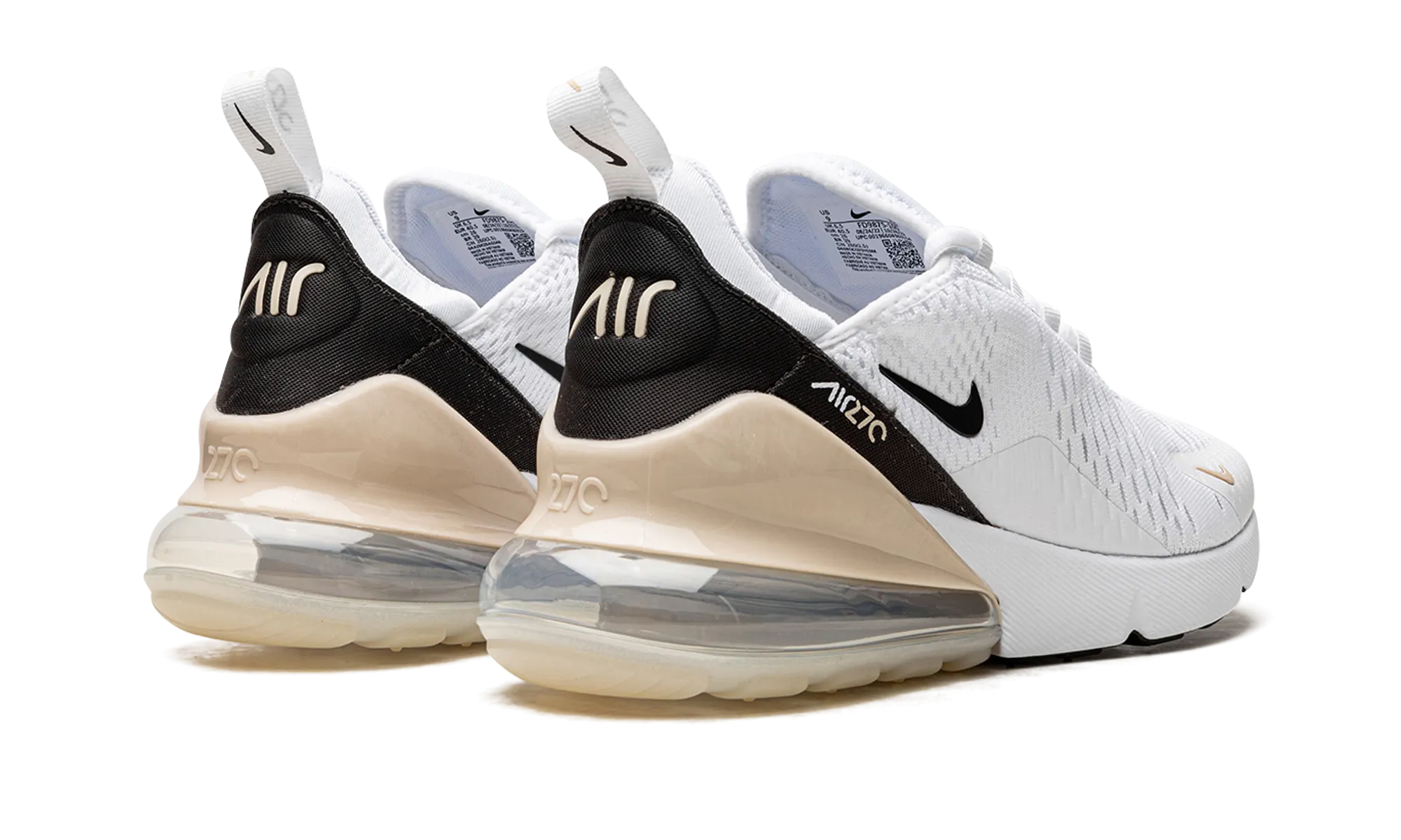 Soft running in the night shoes AIR MAX 270 WMNS "White / Velvet Brown"