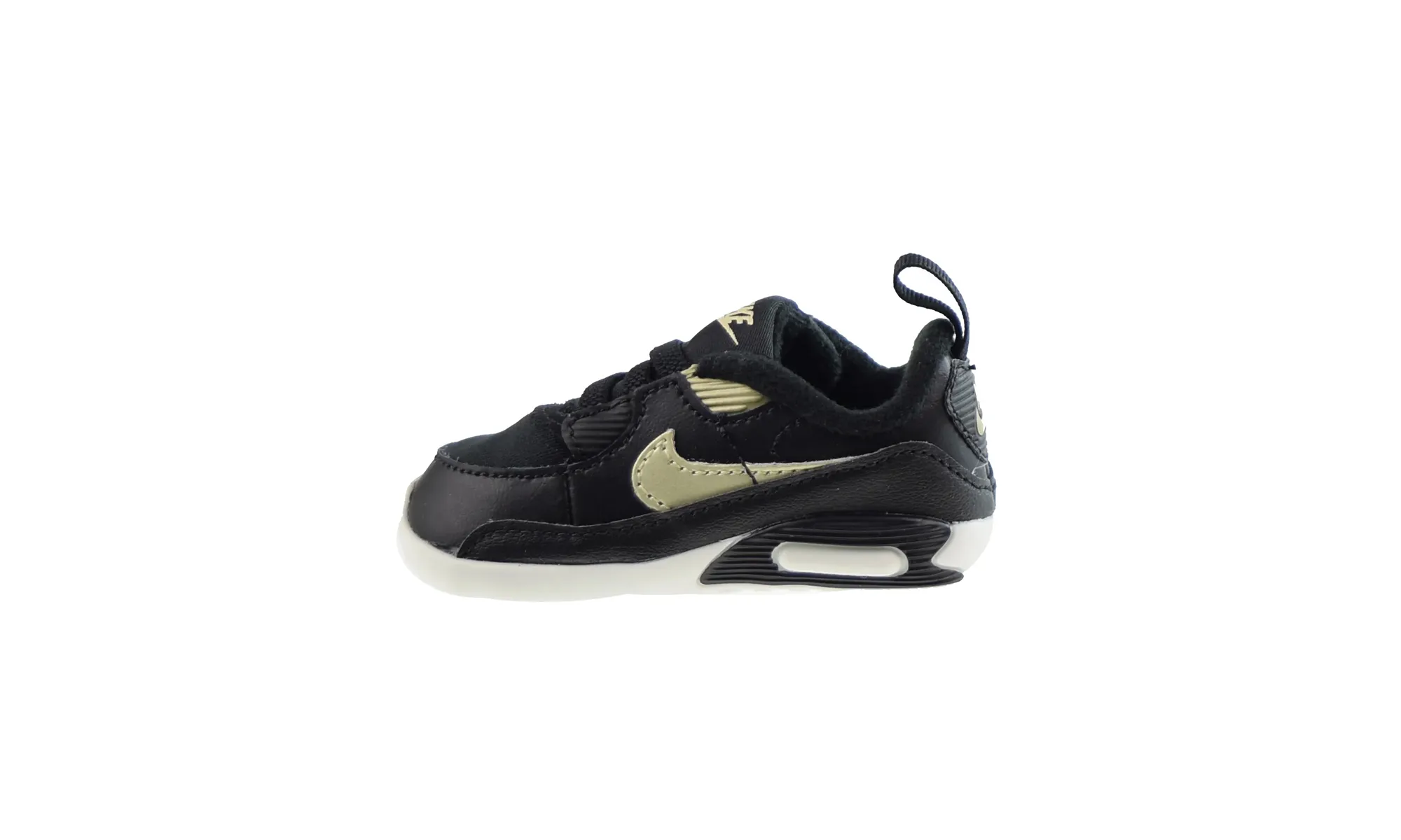 monochrome shoes running in a color run shoes Air Max 90 Crib TD "Rare Black-Gold"