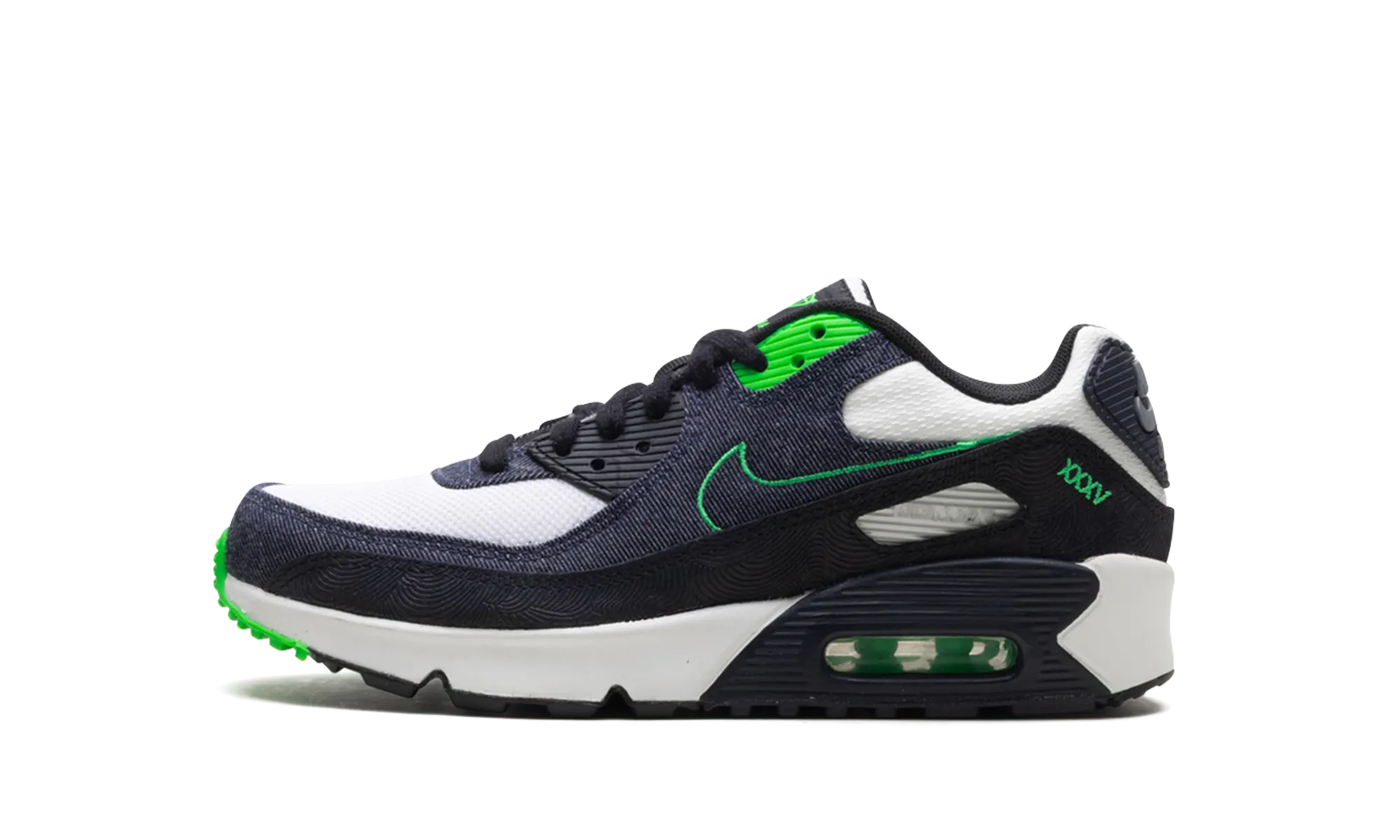 AIR MAX 90 LTR SE GS "Scream Green" heavy - duty running shoes LightweightConstruction