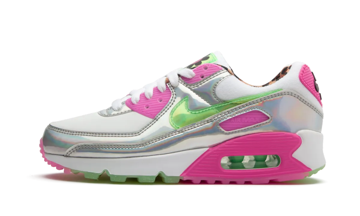 Light - weight sole sand AIR MAX 90 LX WMNS "Iridescent Leopard"