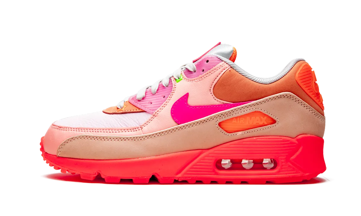 AIR MAX 90 PRM WMNS "Platinum Crimson/Bright Purple" Costume Run arch - shaped insoles
