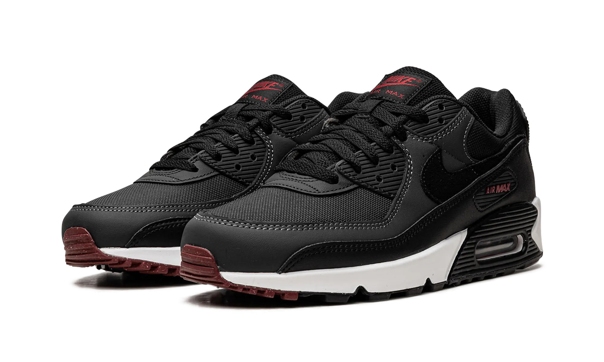 embossed - finish - design shoes adventure running option Air Max 90 "Anthracite Team Red"