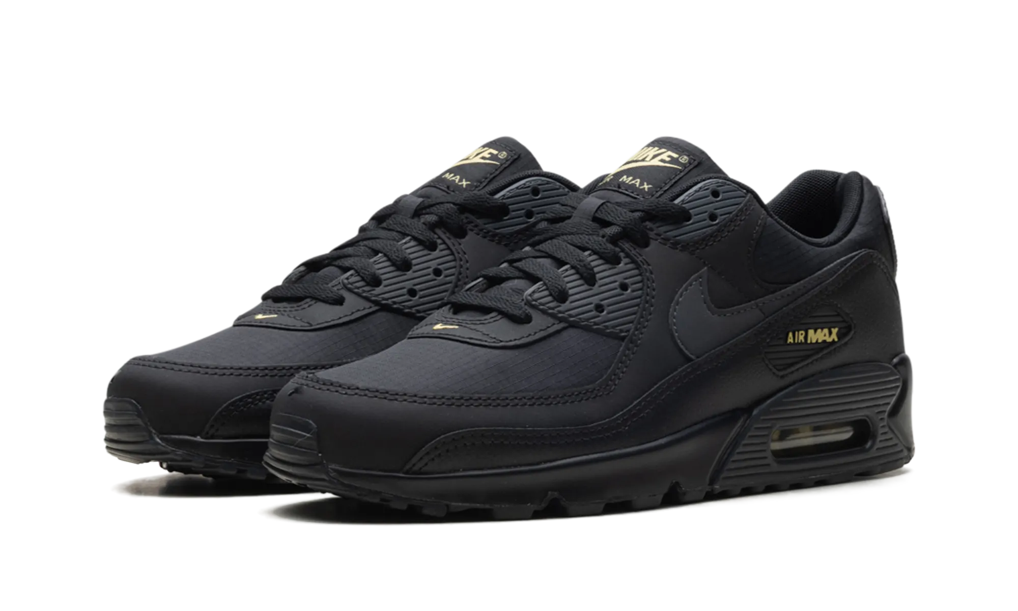 Air Max 90 "Black Buff Gold" running in duathlons shoes interval - training