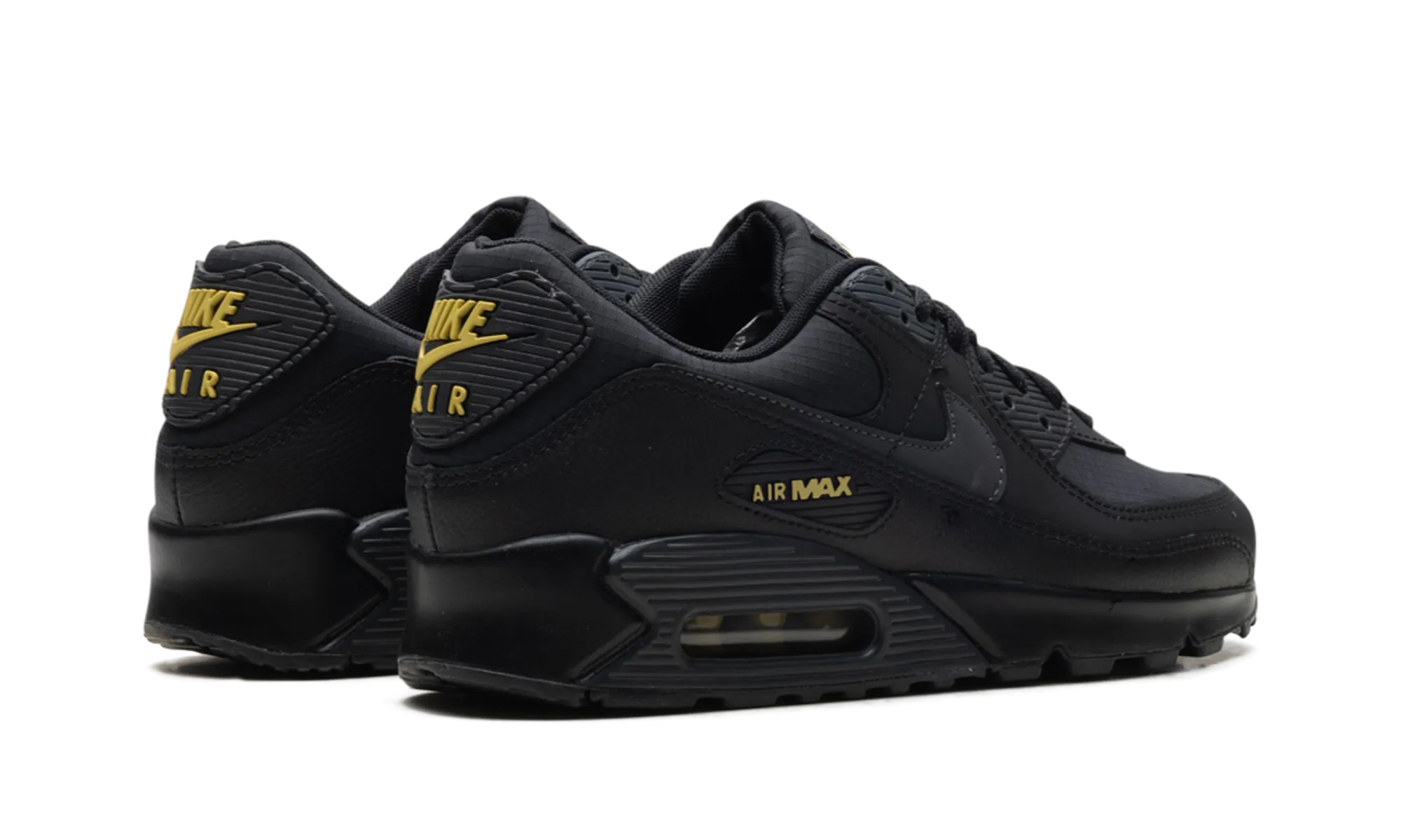 low - top mobility increase stability Air Max 90 "Black Buff Gold"