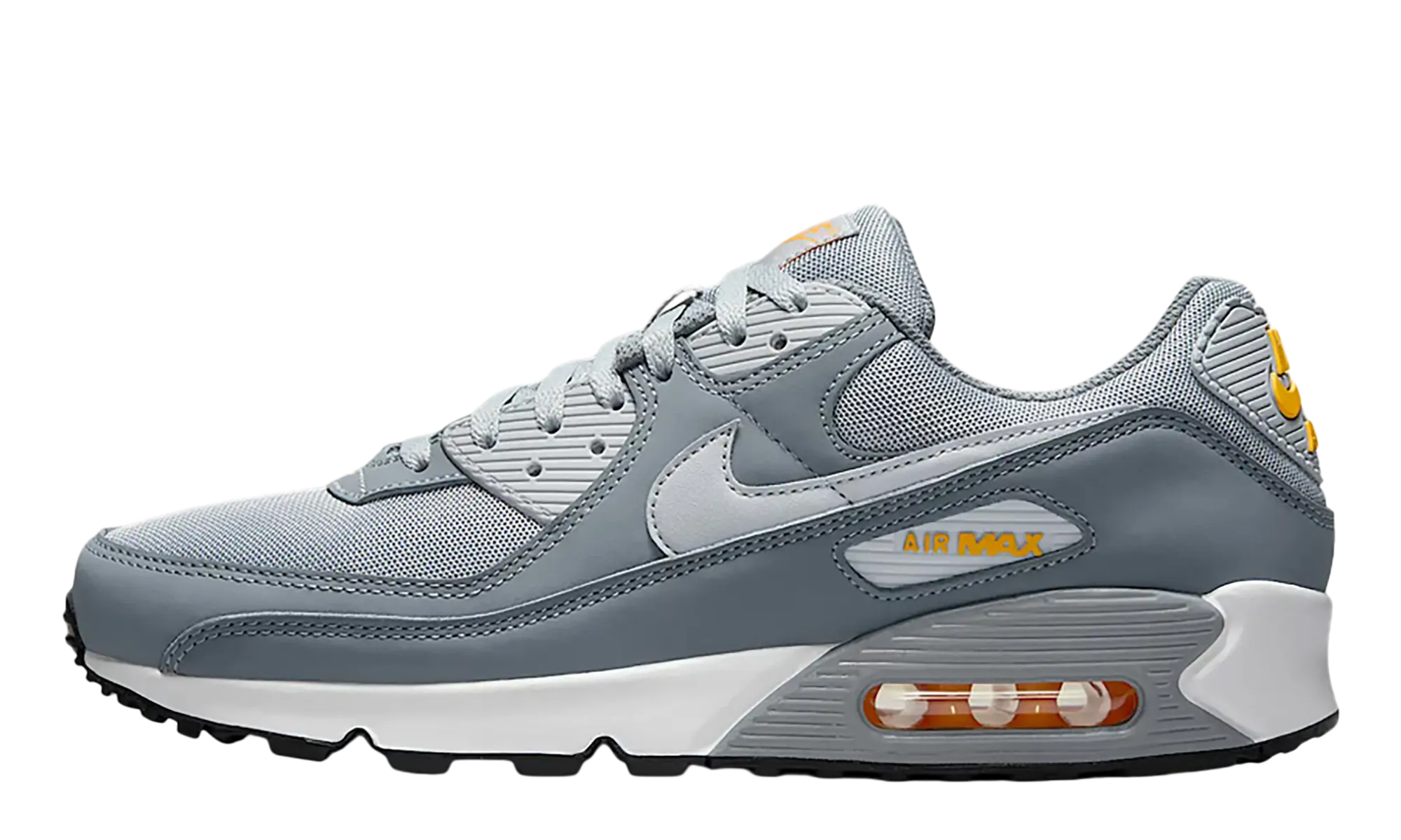 Air Max 90 "Cool Grey Sundial" running in a frozen river area shoes anti - injury