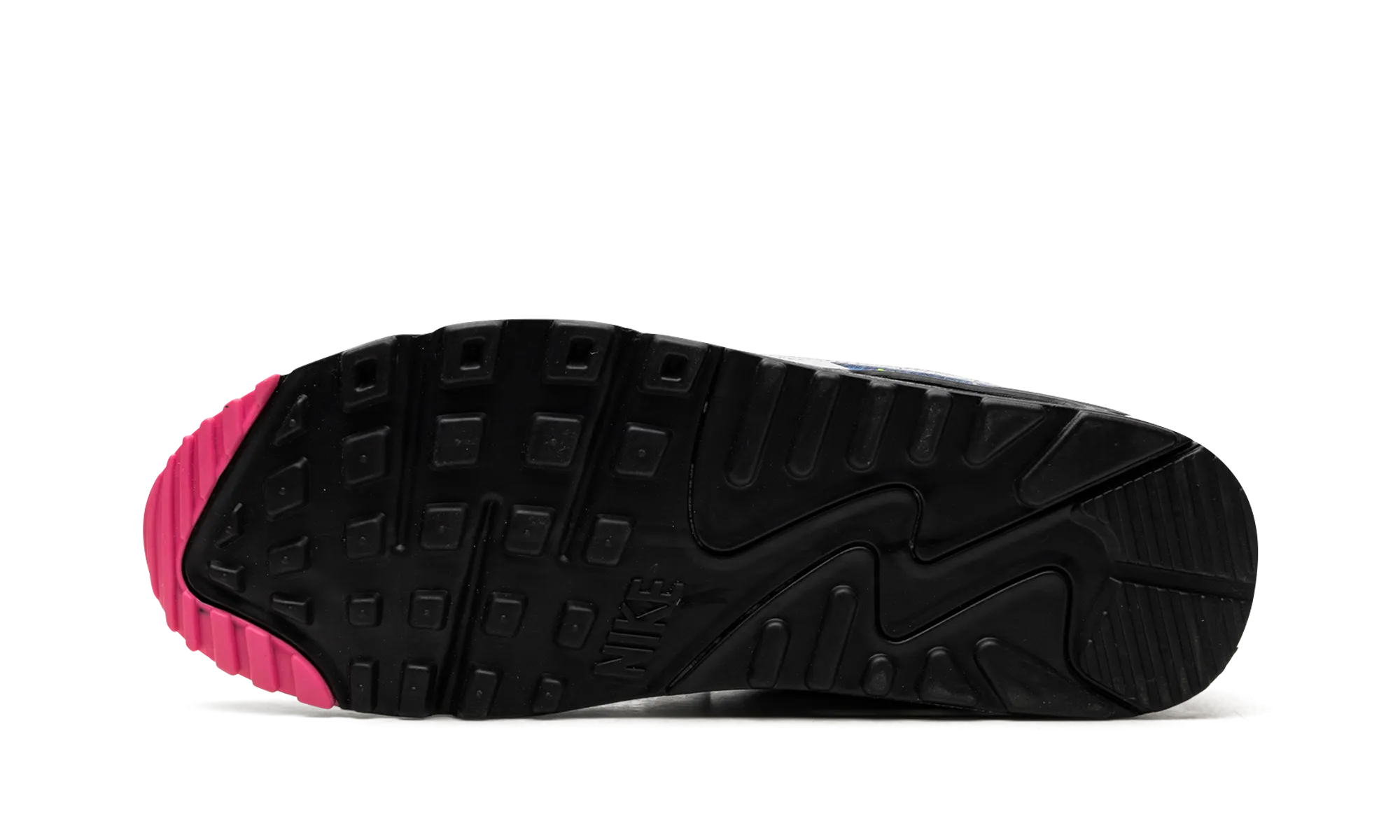 Air Max 90 "Grey / Neon" running in the heat forefoot - support running option
