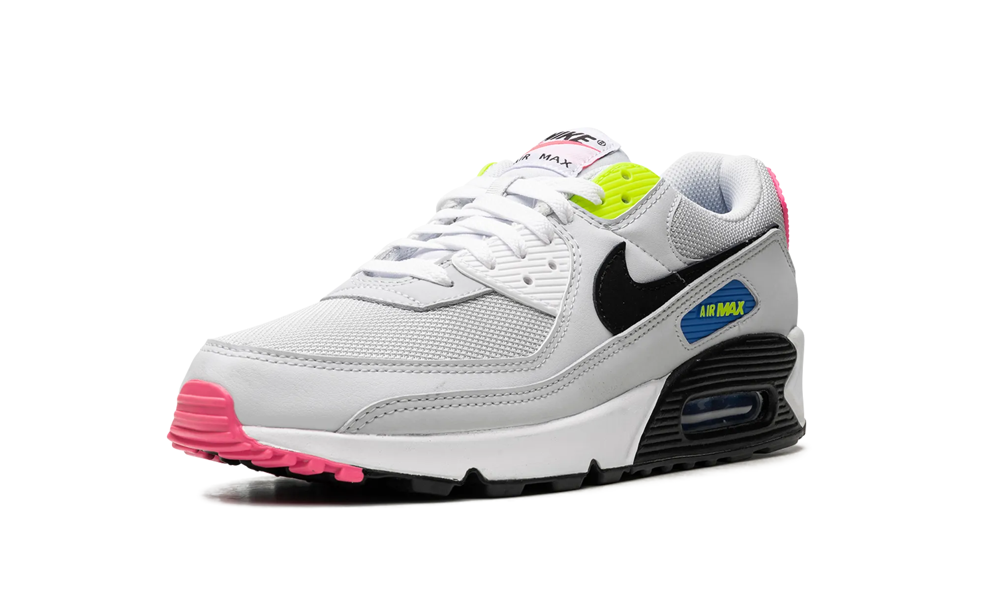 long - distance runners mesh - lining shoes Air Max 90 "Grey / Neon"