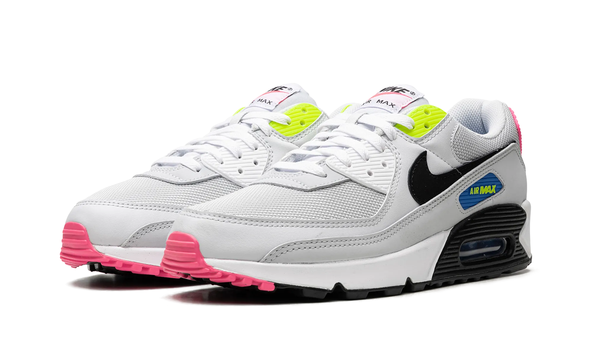 Air Max 90 "Grey / Neon" footgear for jogging