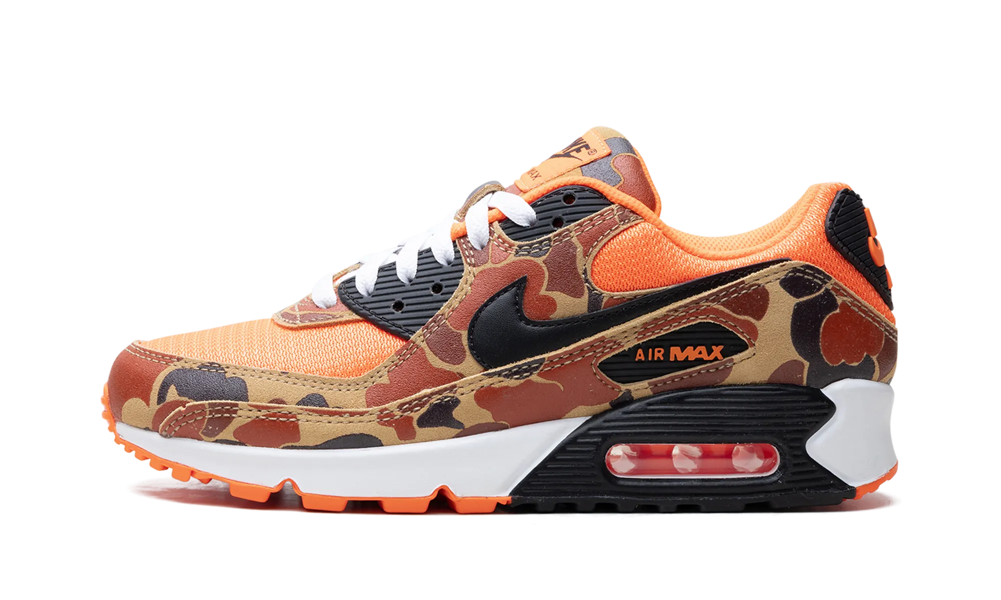 Air Max 90 "Orange Duck Camo" trail gear safety - design shoes