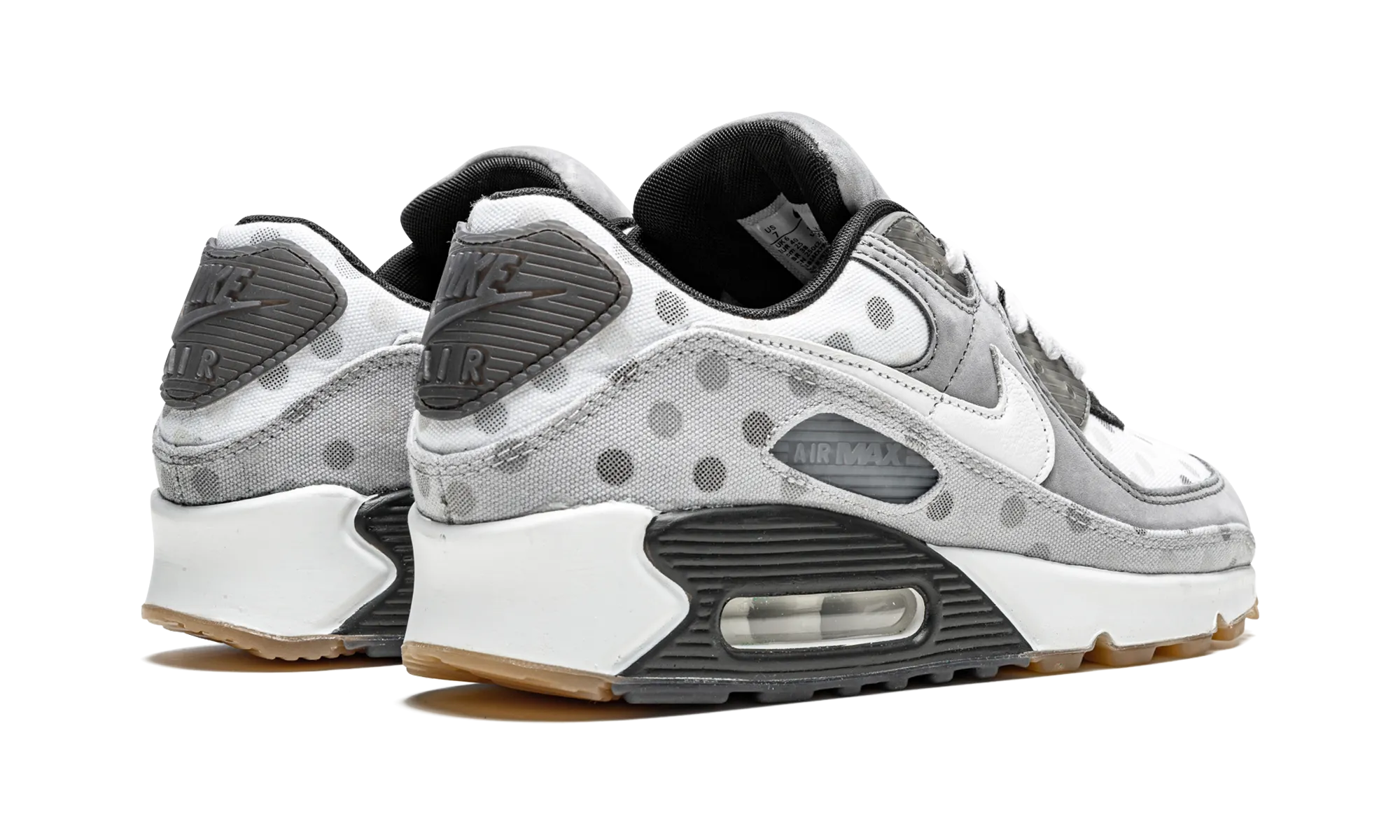 Air Max 90 "Polka Dots - Grey Fog" microfiber shoes running at night shoes