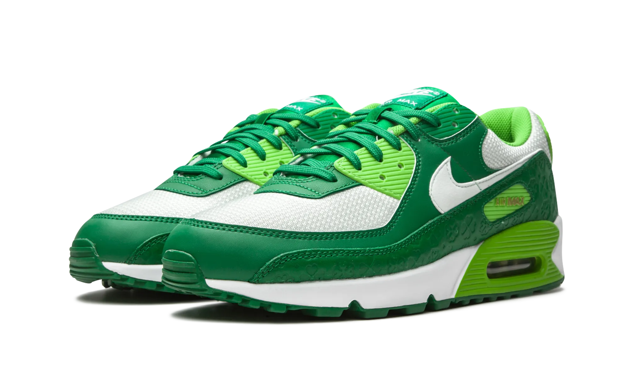 embroidered - finish - design shoes Air Max 90 "St Patrick's 2021"