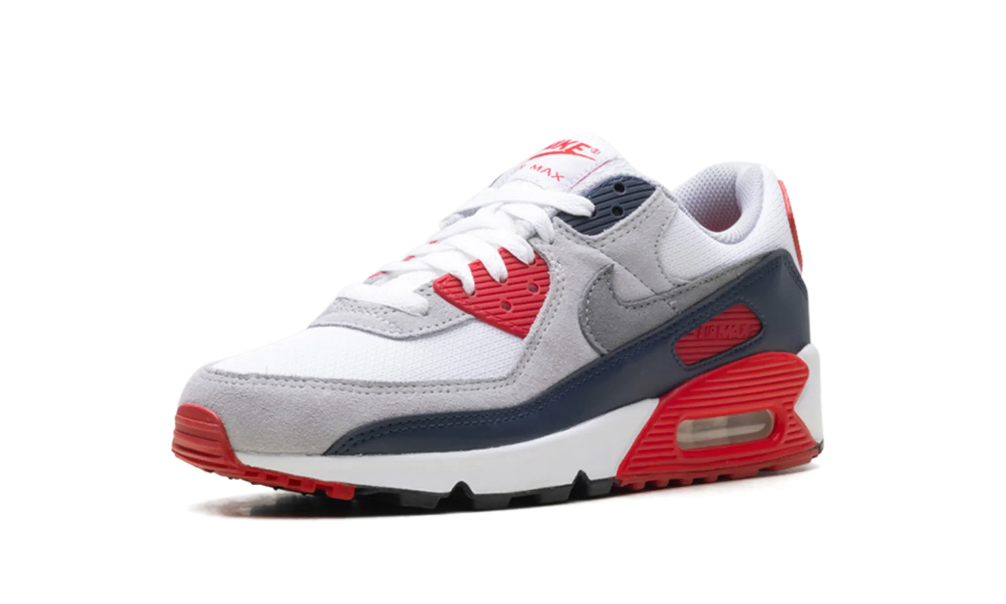 AIR MAX 90 "White/Cool Grey-university Red" rainy days Odor Free