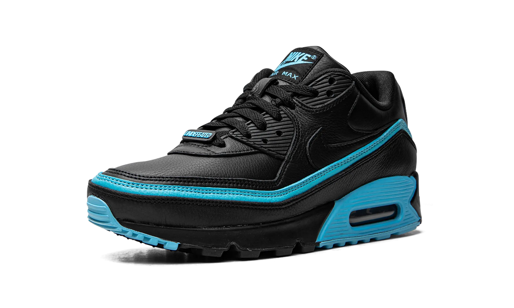 quick - dry running shoes high - performance footwear Air Max 90 / UNDFTD "Undefeated Black/Blue Fury"