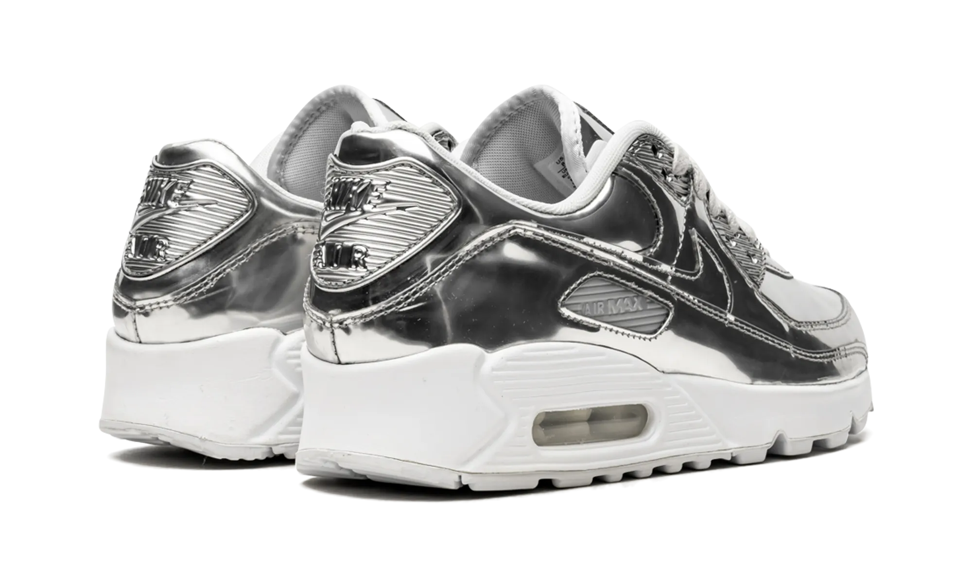 AIR MAX 90 WMNS "Metallic Pack - Silver" knitted upper running shoes arch - support feature shoes