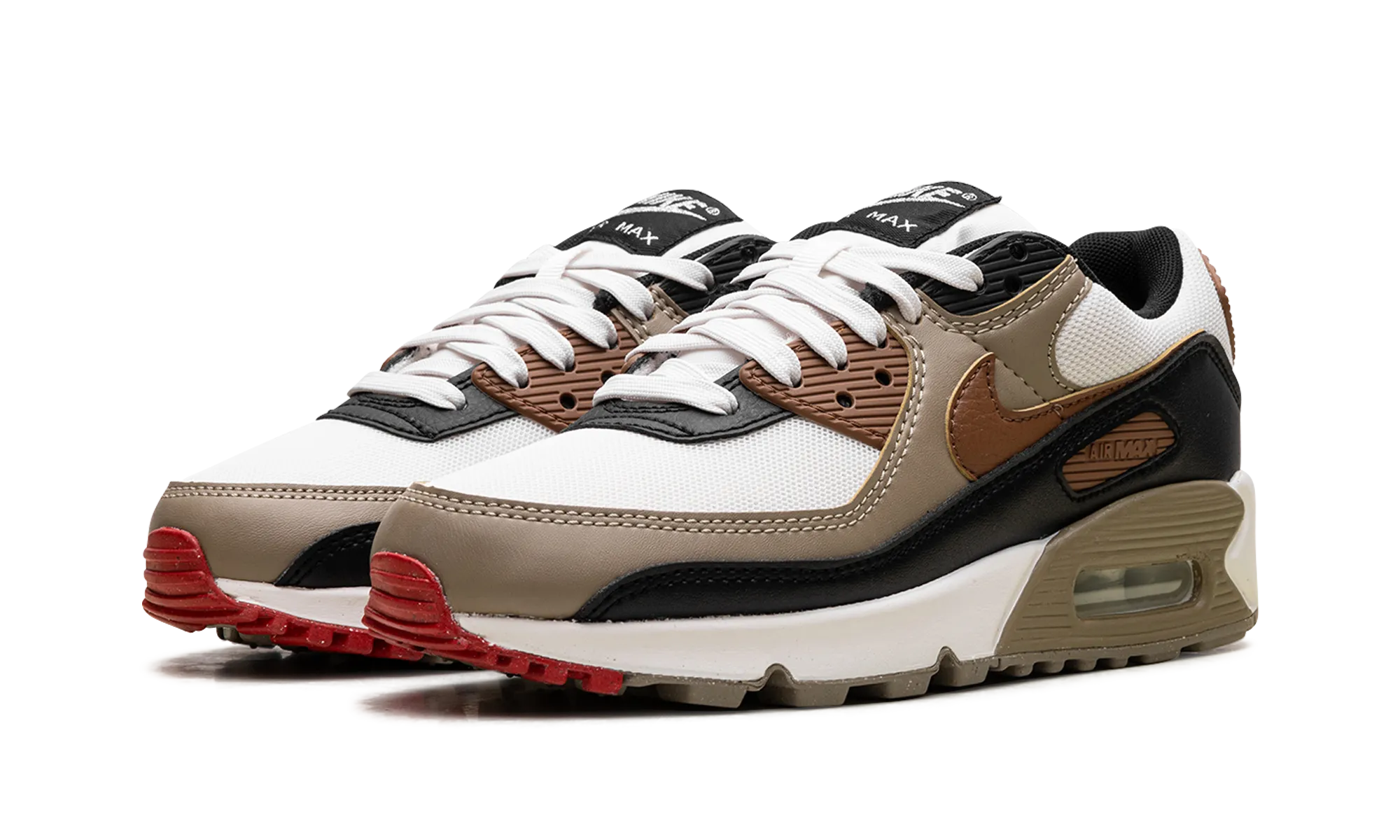 Air Max 90 WMNS "Phantom Black Fire Red Light British Tan" no - name shoes