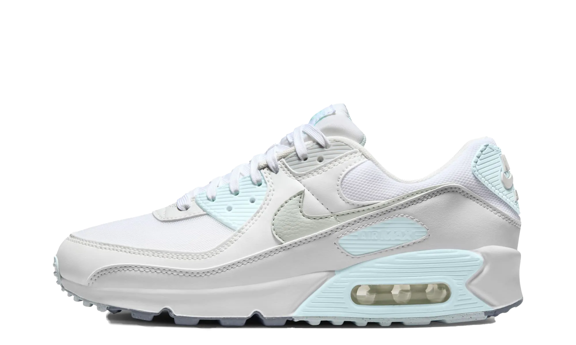 Stunning look AIR MAX 90 WMNS "WHITE GLACIER BLUE"