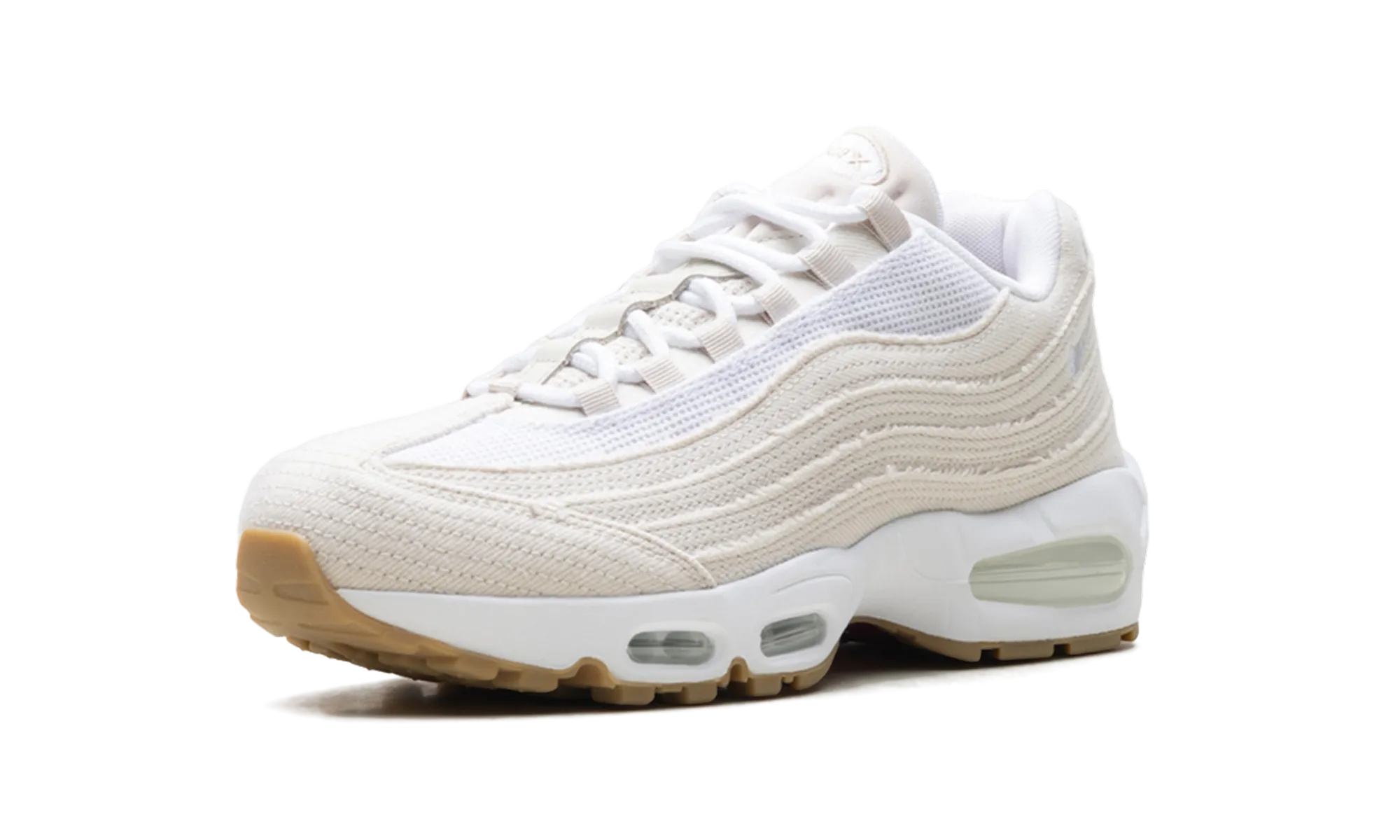 Air Max 95 OG "Levi's Denim - Light Orewood Brown" heel - cup - feature shoes running on a sand track shoes