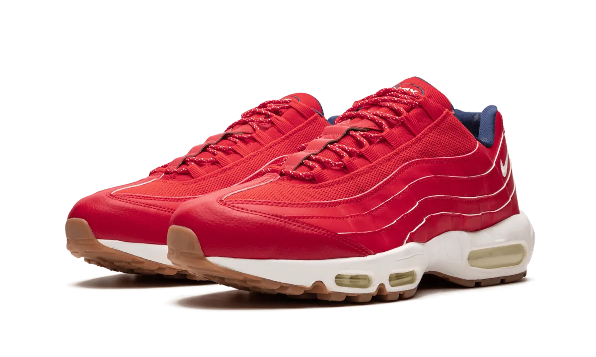 Air Max 95 PRM "4th Of July" multi - colored running in a tropical area