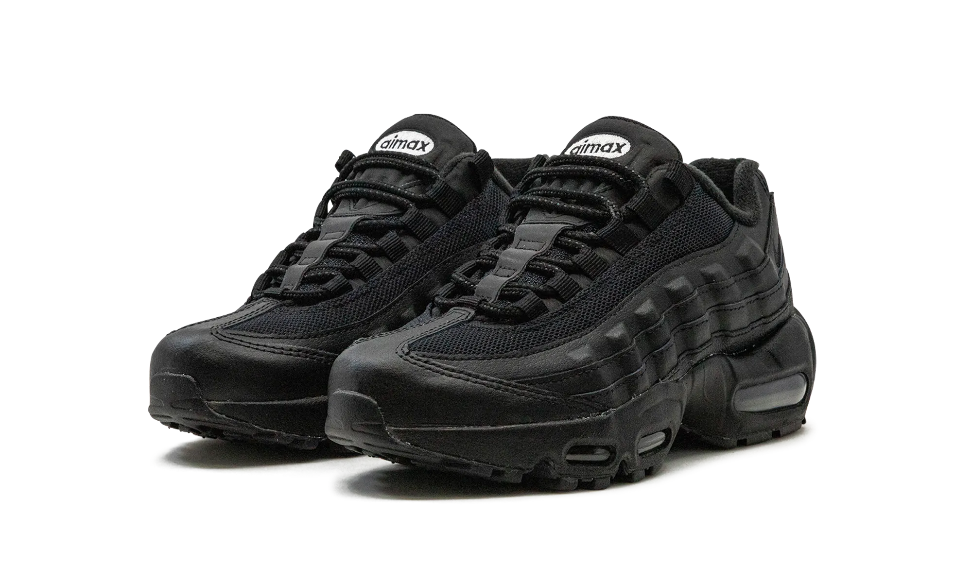 foam - cushioned shoes Air Max 95 Recraft GS "Triple Black"
