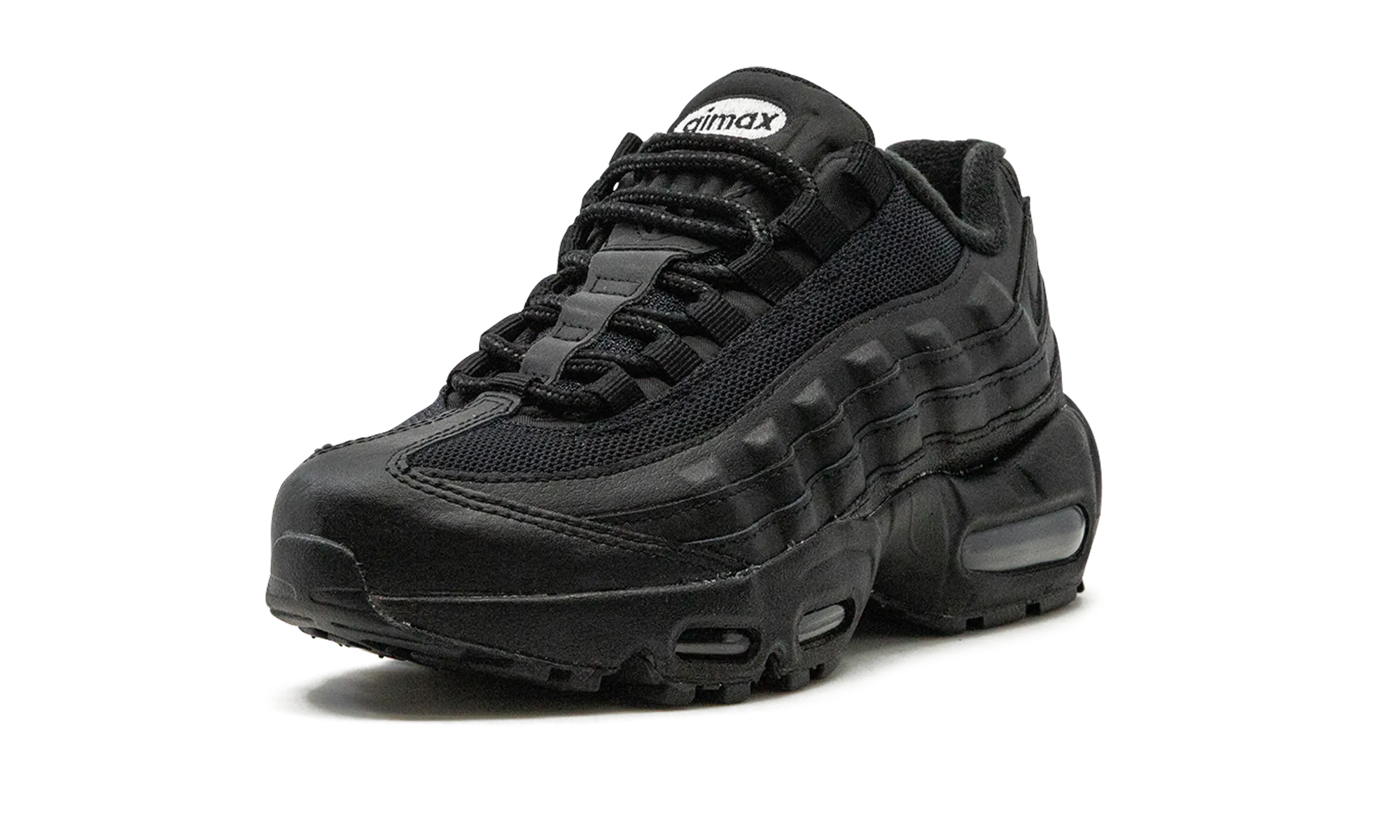 futuristic running option Air Max 95 Recraft GS "Triple Black"