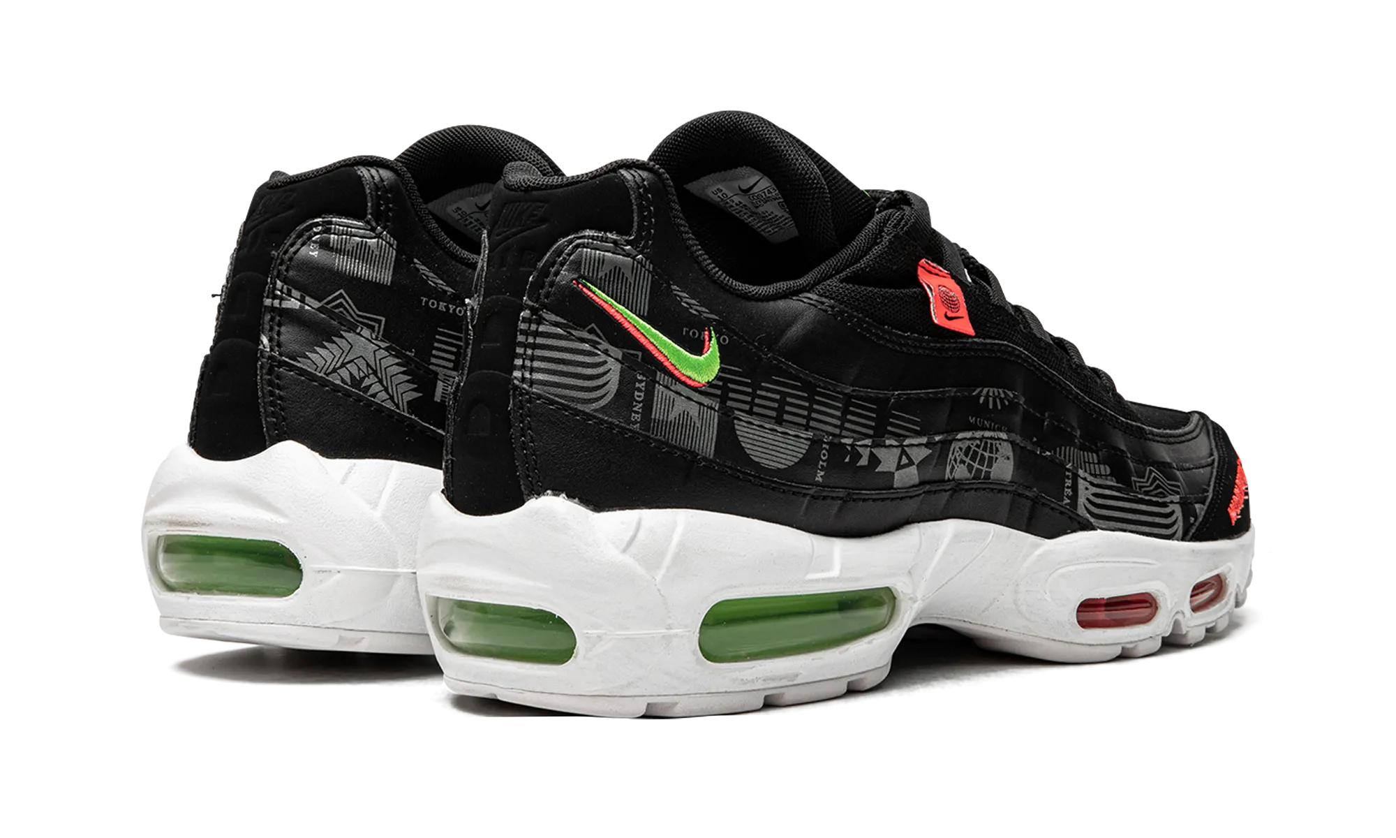 Air Max 95 SE Worldwide "Black" bright - colored shoes running in a beach area shoes