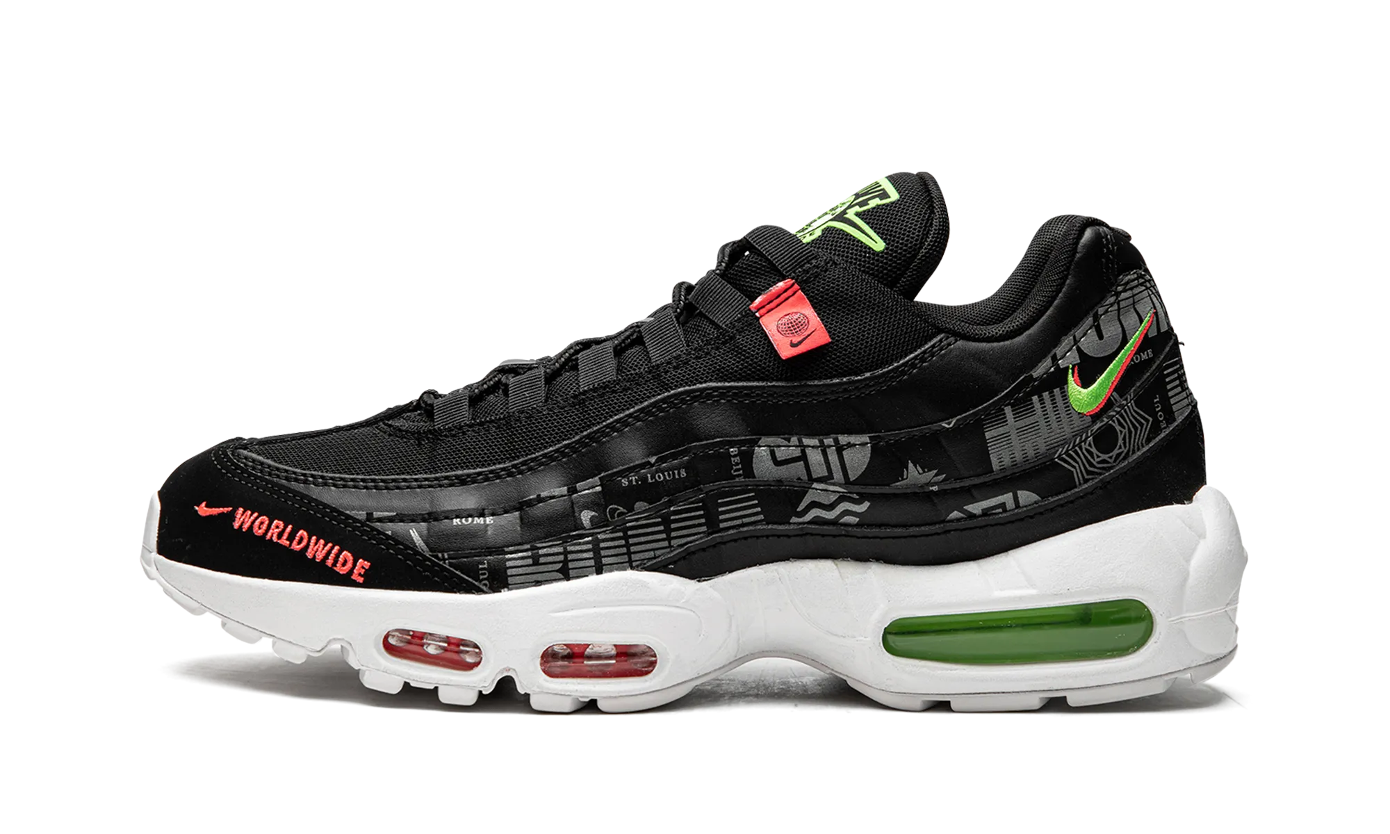Air Max 95 SE Worldwide "Black" reinforced - structure - robustness shoes Modern