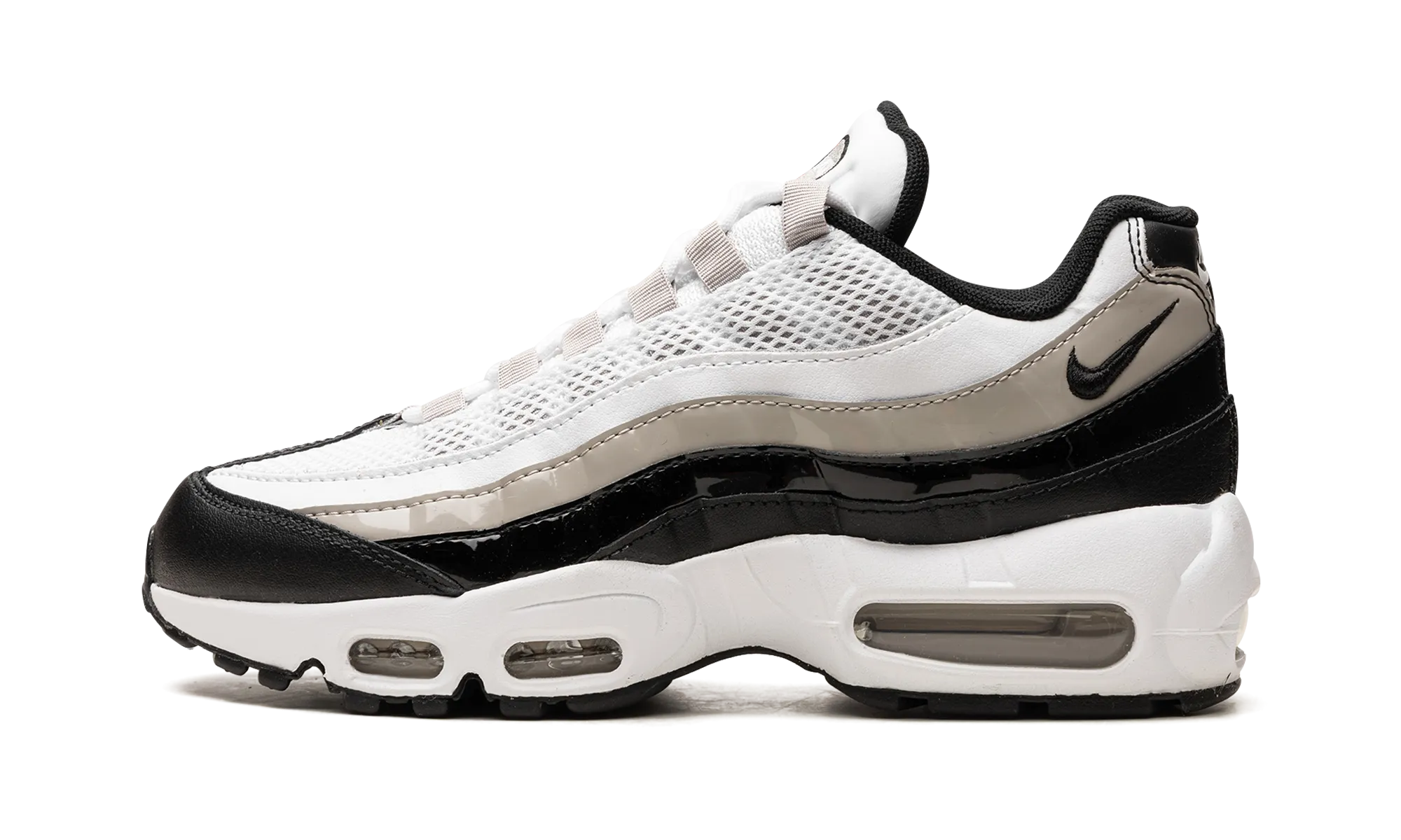 AIR MAX 95 WMNS "Light Iron Ore / Black Patent" summer running footwear compression sock