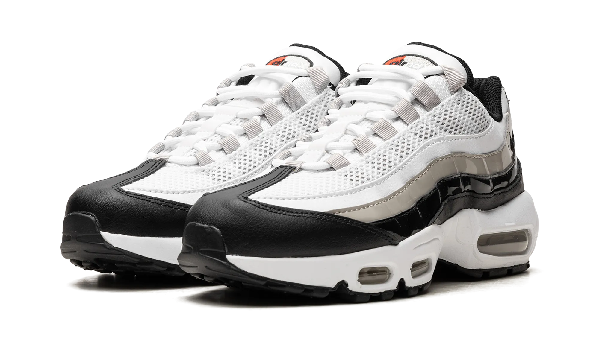 AIR MAX 95 WMNS "Light Iron Ore / Black Patent" unisex running triangular - design shoes
