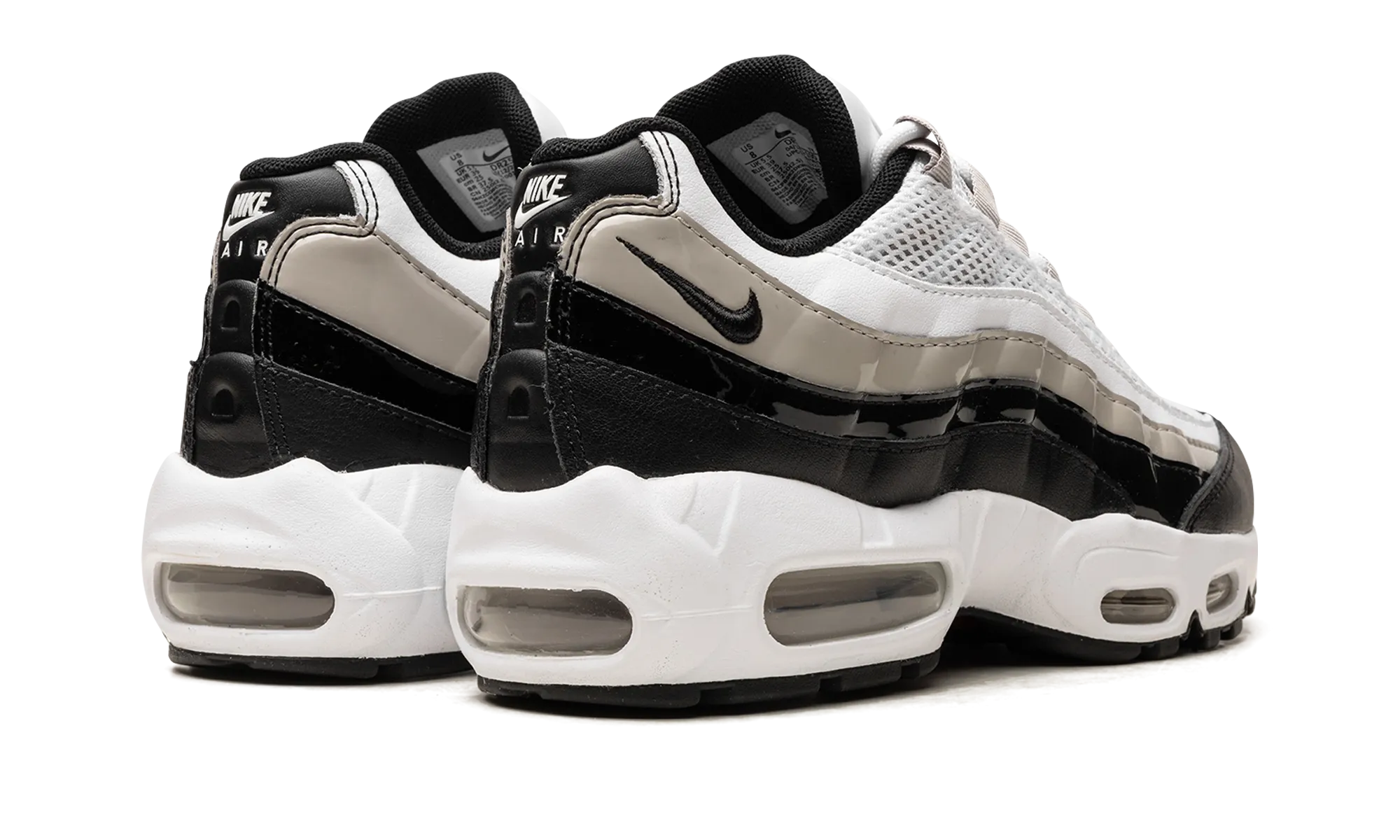 AIR MAX 95 WMNS "Light Iron Ore / Black Patent" flat running
