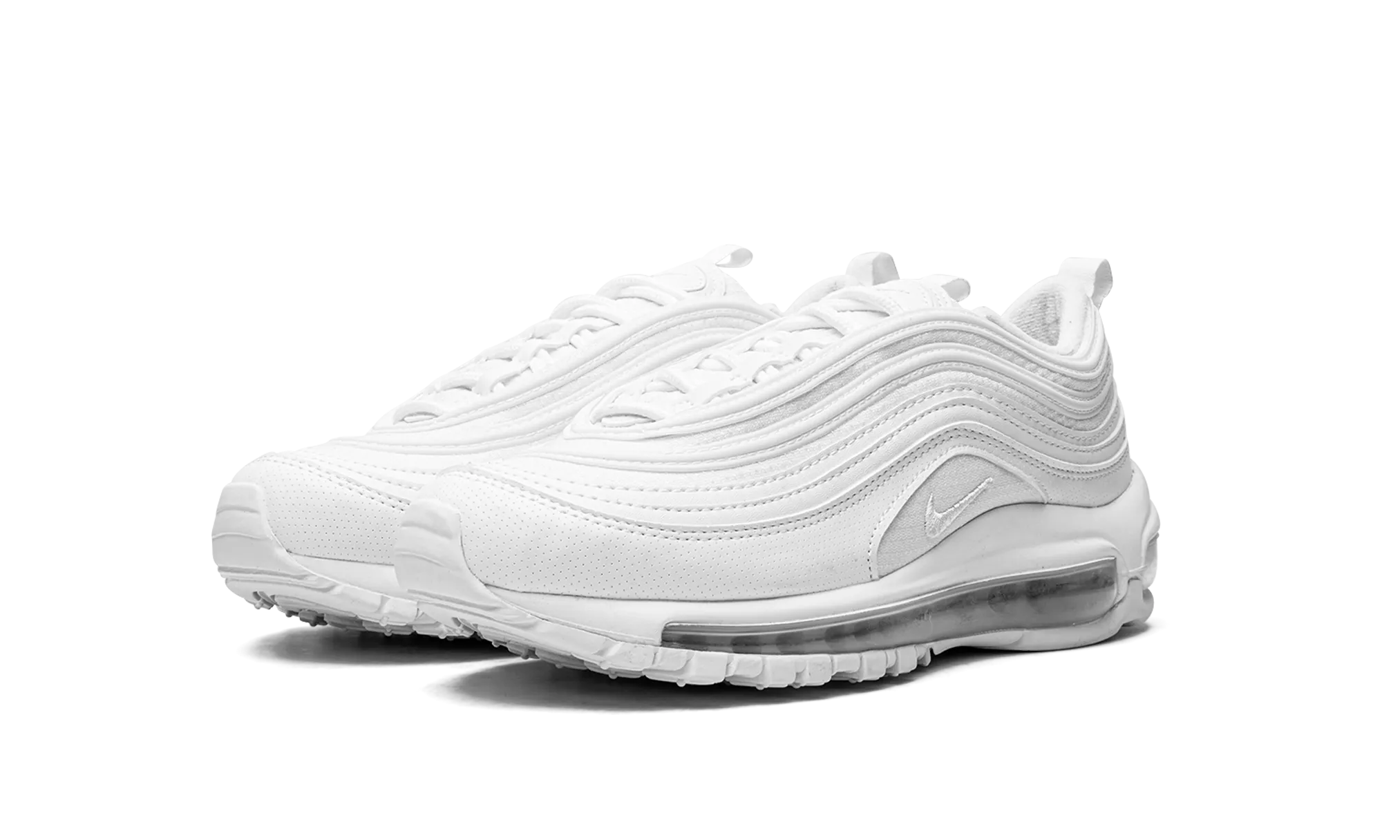 foot - contour running shoes Air Max 97 GS "White / Metallic Silver"