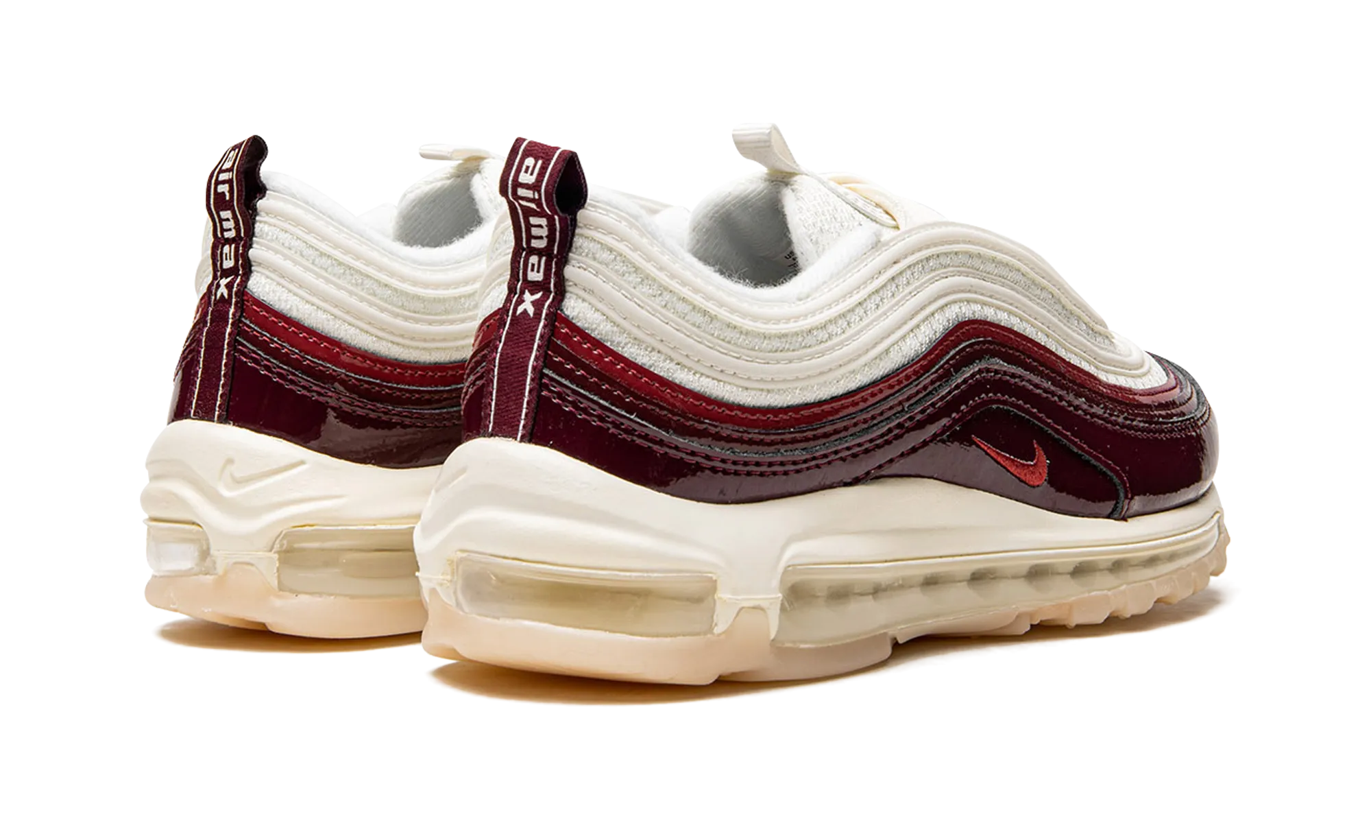 AIR MAX 97 MNS WMNS "Dark Beetroot" breathable mesh shoes logoed
