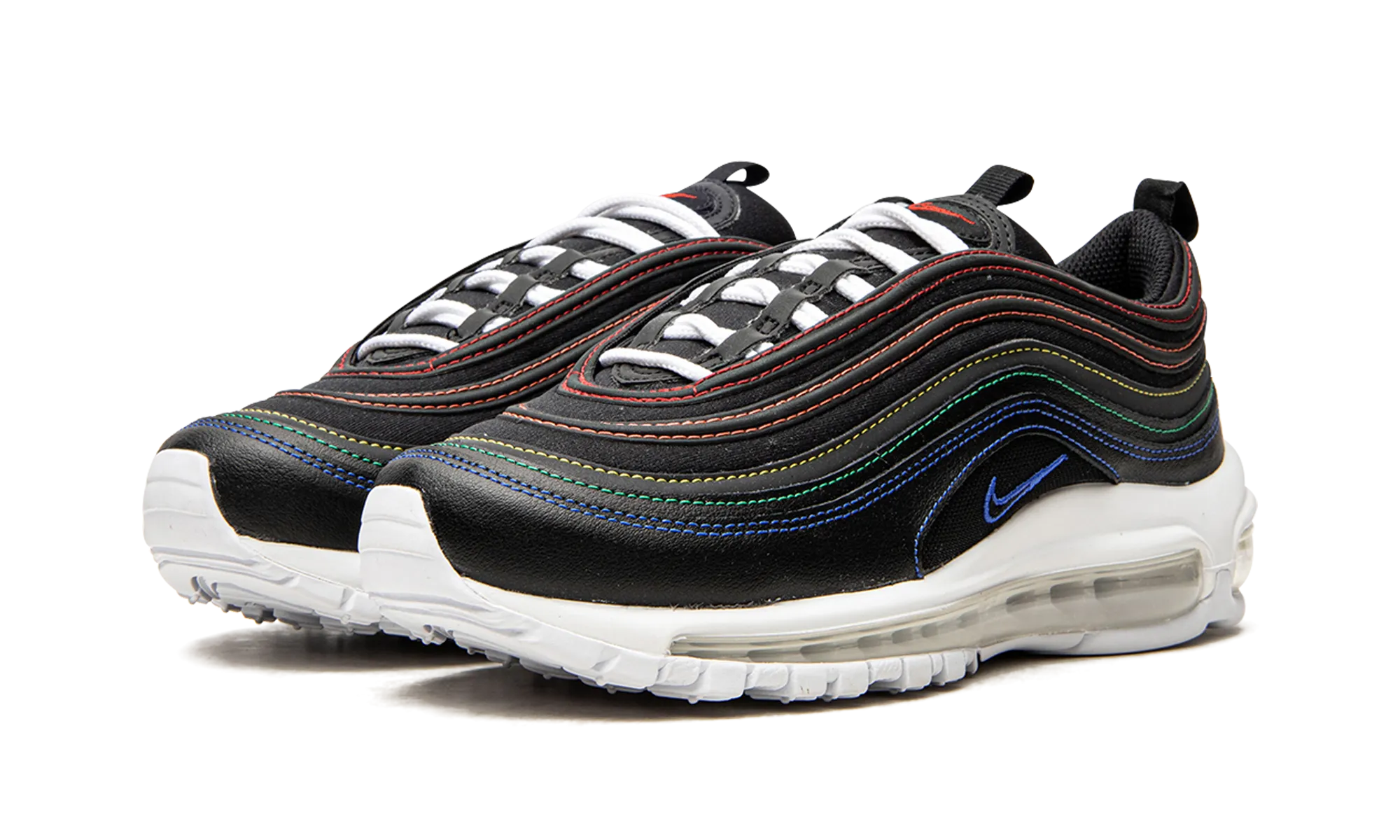 AIR MAX 97 MNS WMNS "Rainbow Stitcthing" Comfort Shock Absorption toe - box