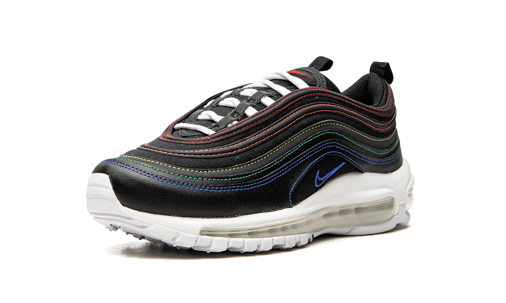 AIR MAX 97 MNS WMNS "Rainbow Stitcthing" buckles cricket shoes