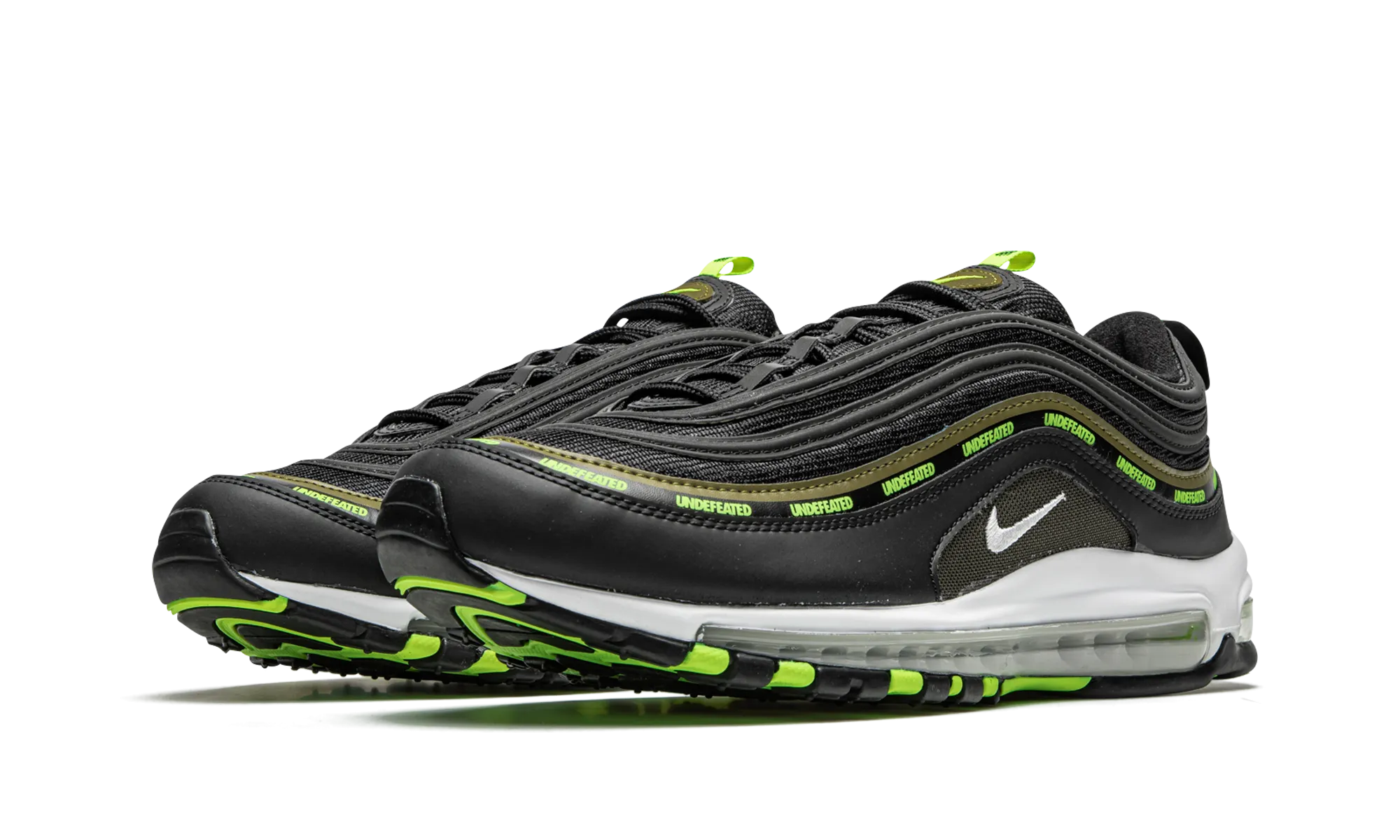 Air Max 97 "Undefeated - Black Volt" nylon running wear LightweightFabric