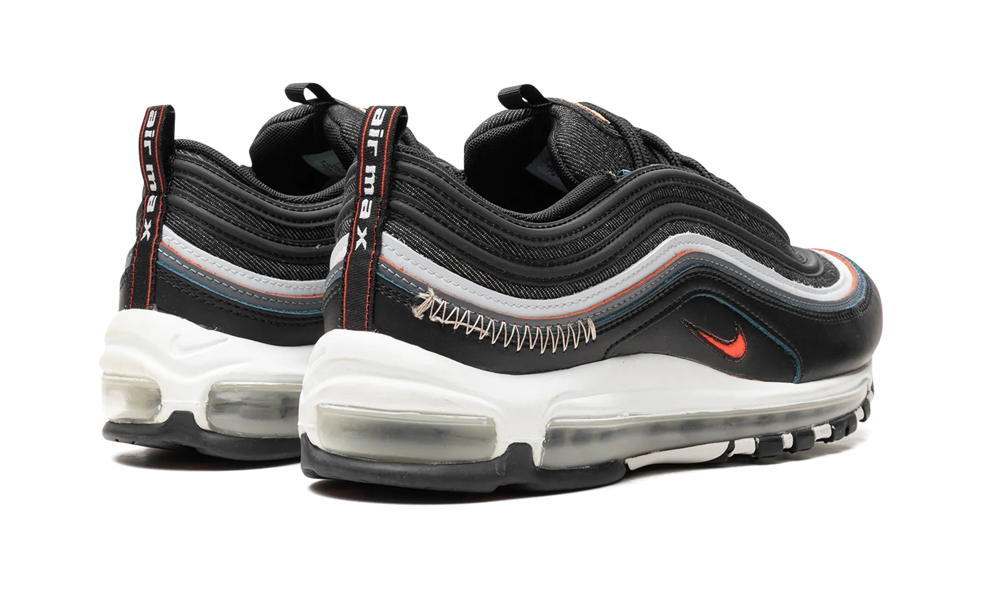 Air Max 97 SE "Black / Bright Crimson" multi - strap shoes