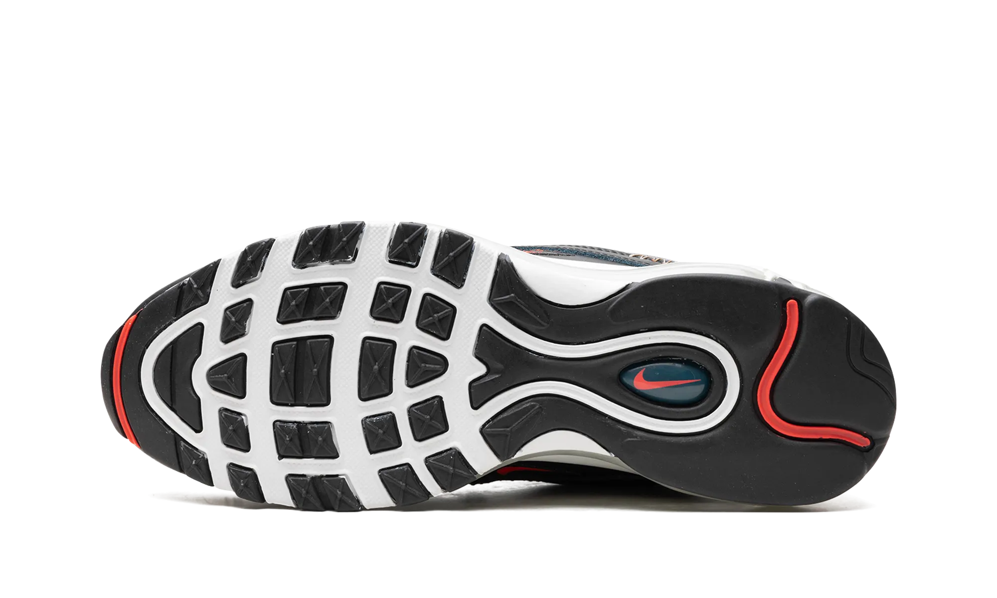 Full Coverage night - running safety Air Max 97 SE "Black / Bright Crimson"