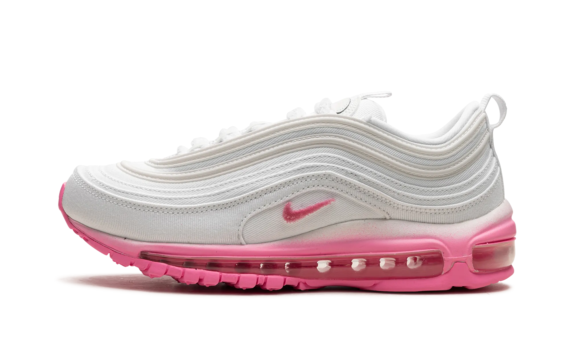 AIR MAX 97 WMNS "White Canvas / Pink Chenille" outdoor adventurer shoes