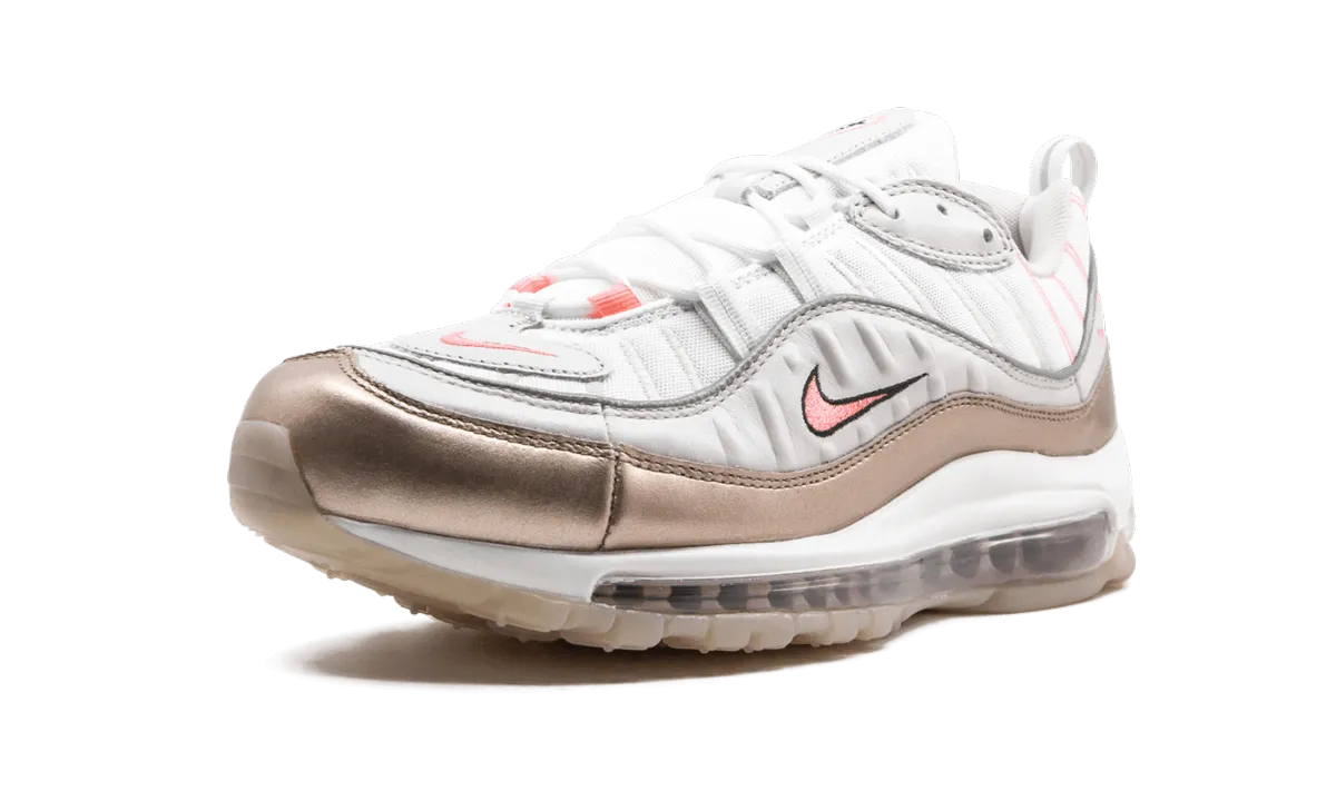 AIR MAX 98 WMNS "Rose Gold" running with a running vest running in the wind shoes