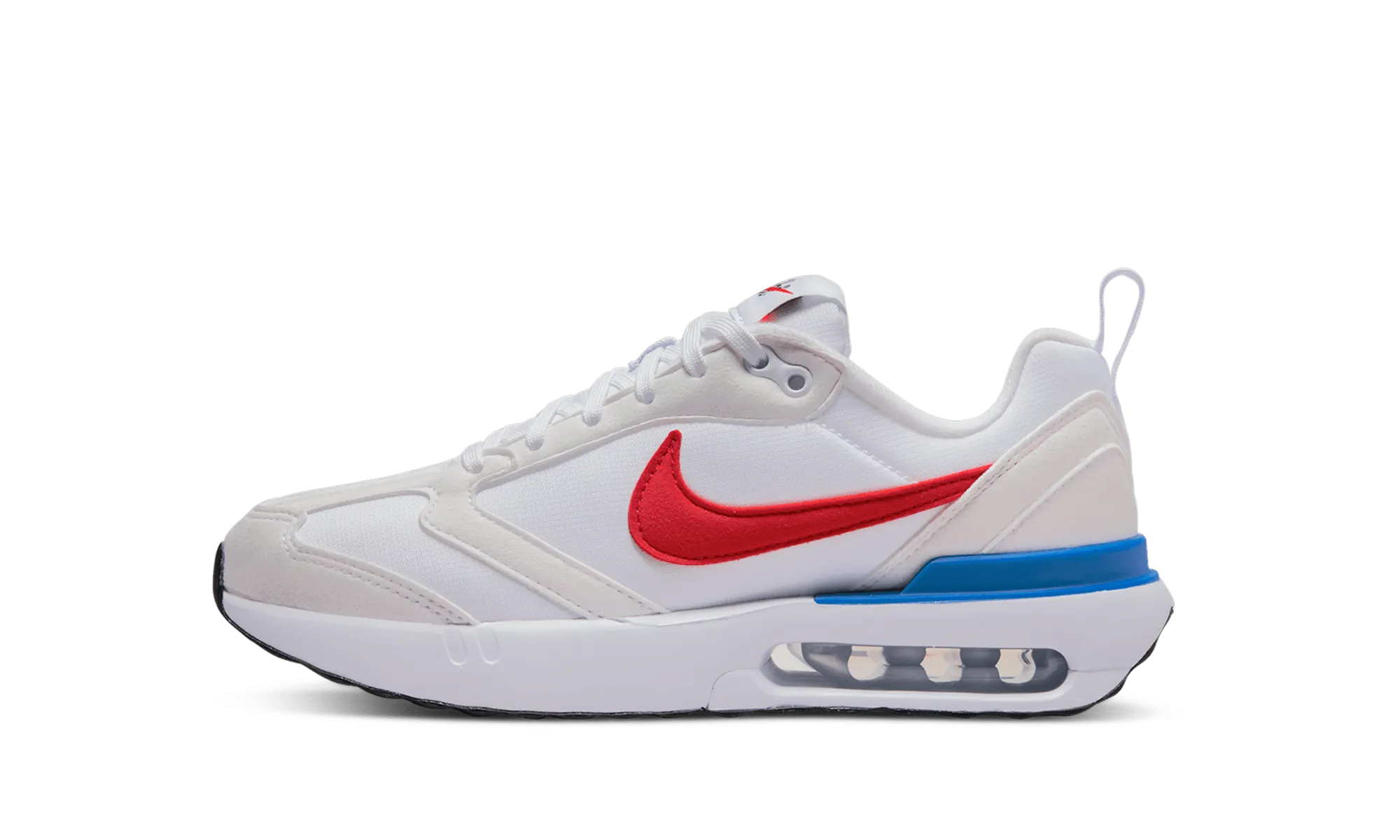 Air Max Dawn GS "White Red Blue" running with a cushioned midsole light - use shoes